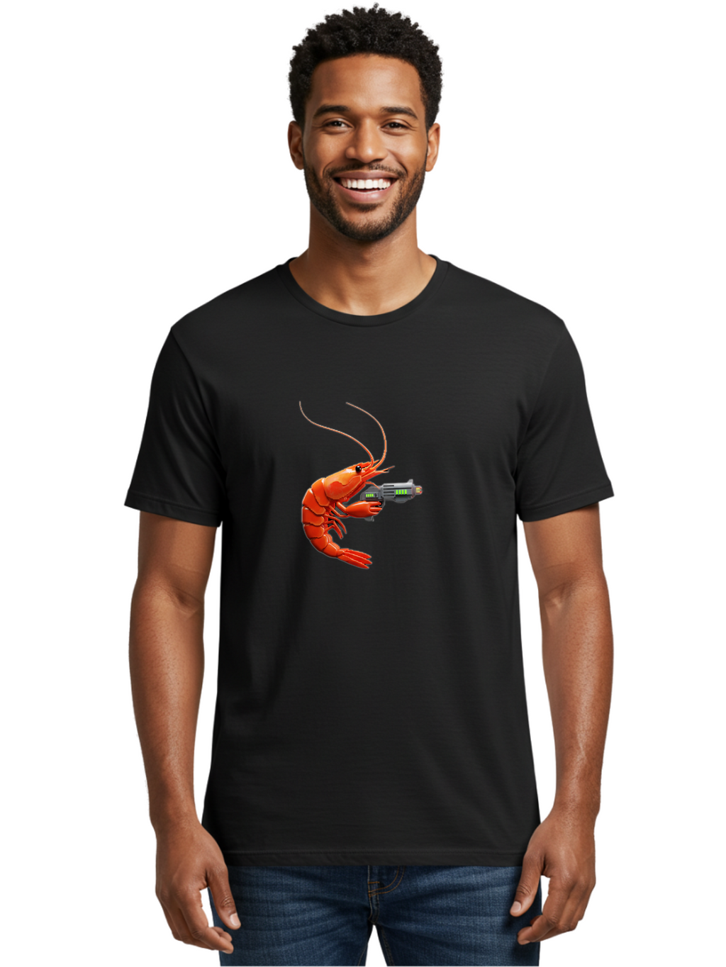 Lobster-With-Gun Men'S Graphic Tee, 100% Cotton, Comfortable Casual Summer Wear, Machine Washable, Vintage Camera, Old Camera, Antique Camera, Black Camera, Classic Photography, Photography Equipment, Nostalgic Device, Film Camera, Camera Art Bam798