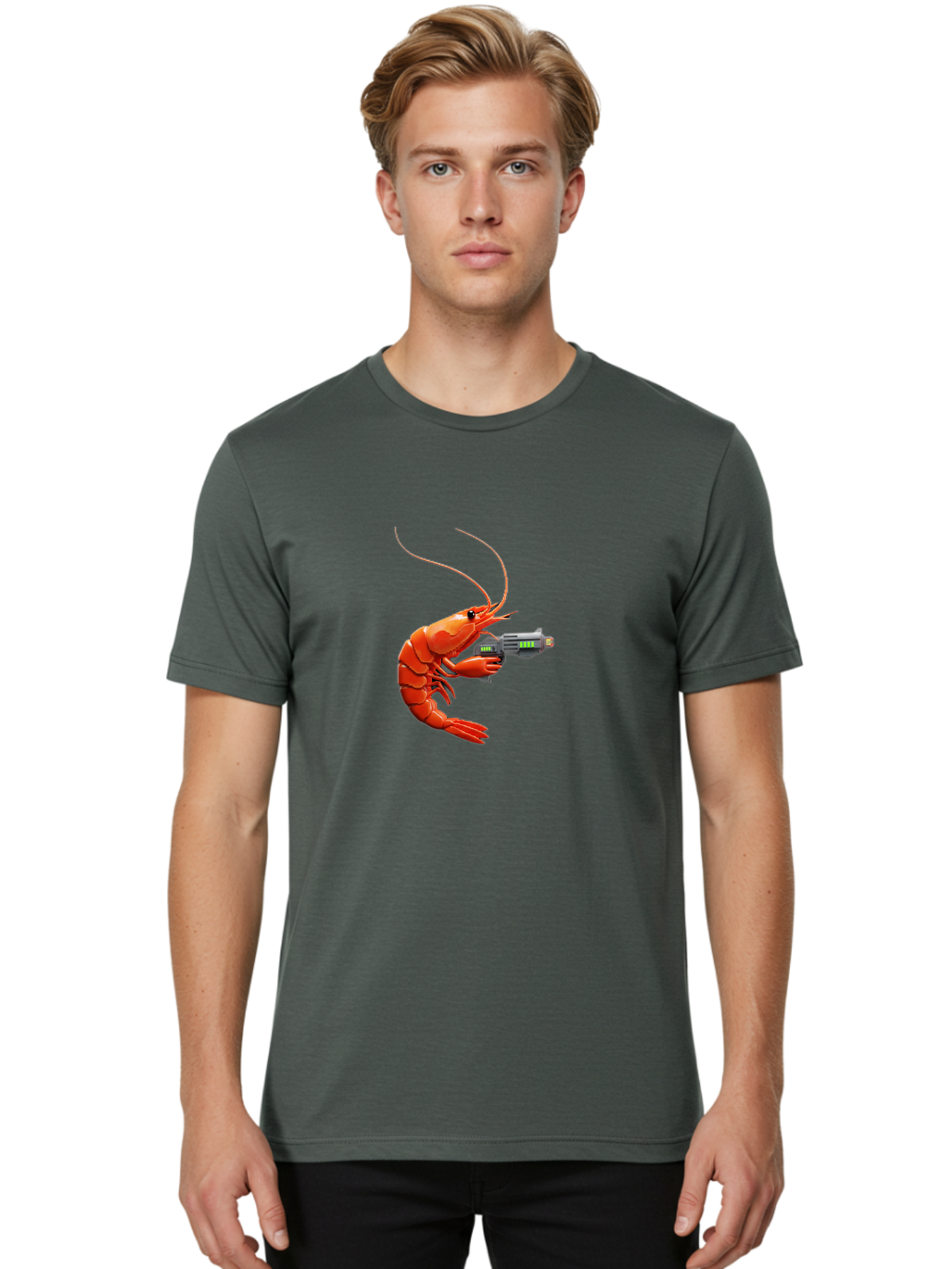 Lobster-With-Gun Men'S Graphic Tee, 100% Cotton, Comfortable Casual Summer Wear, Machine Washable, Vintage Camera, Old Camera, Antique Camera, Black Camera, Classic Photography, Photography Equipment, Nostalgic Device, Film Camera, Camera Art Bam798