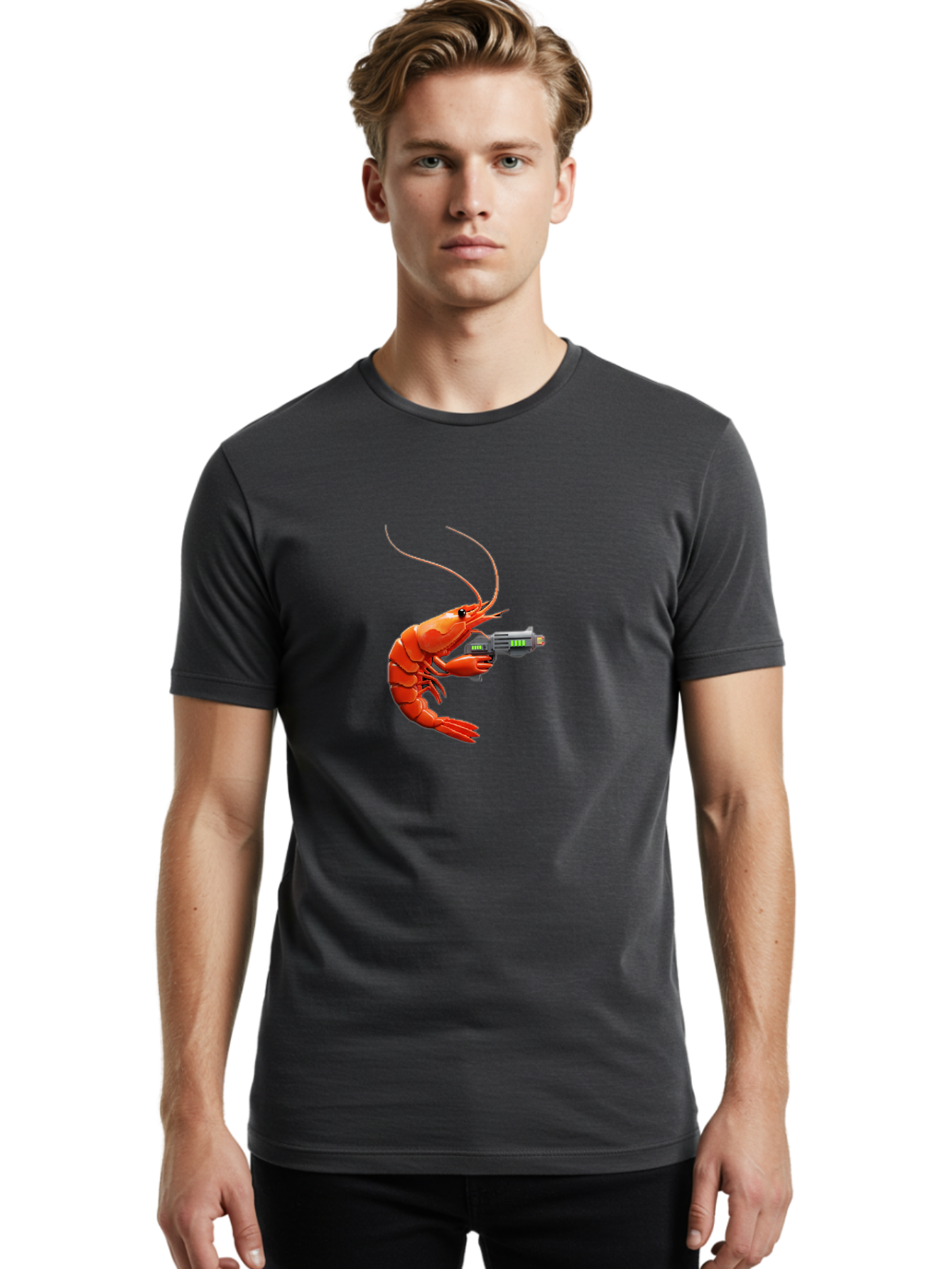 Lobster-With-Gun Men'S Graphic Tee, 100% Cotton, Comfortable Casual Summer Wear, Machine Washable, Vintage Camera, Old Camera, Antique Camera, Black Camera, Classic Photography, Photography Equipment, Nostalgic Device, Film Camera, Camera Art Bam798