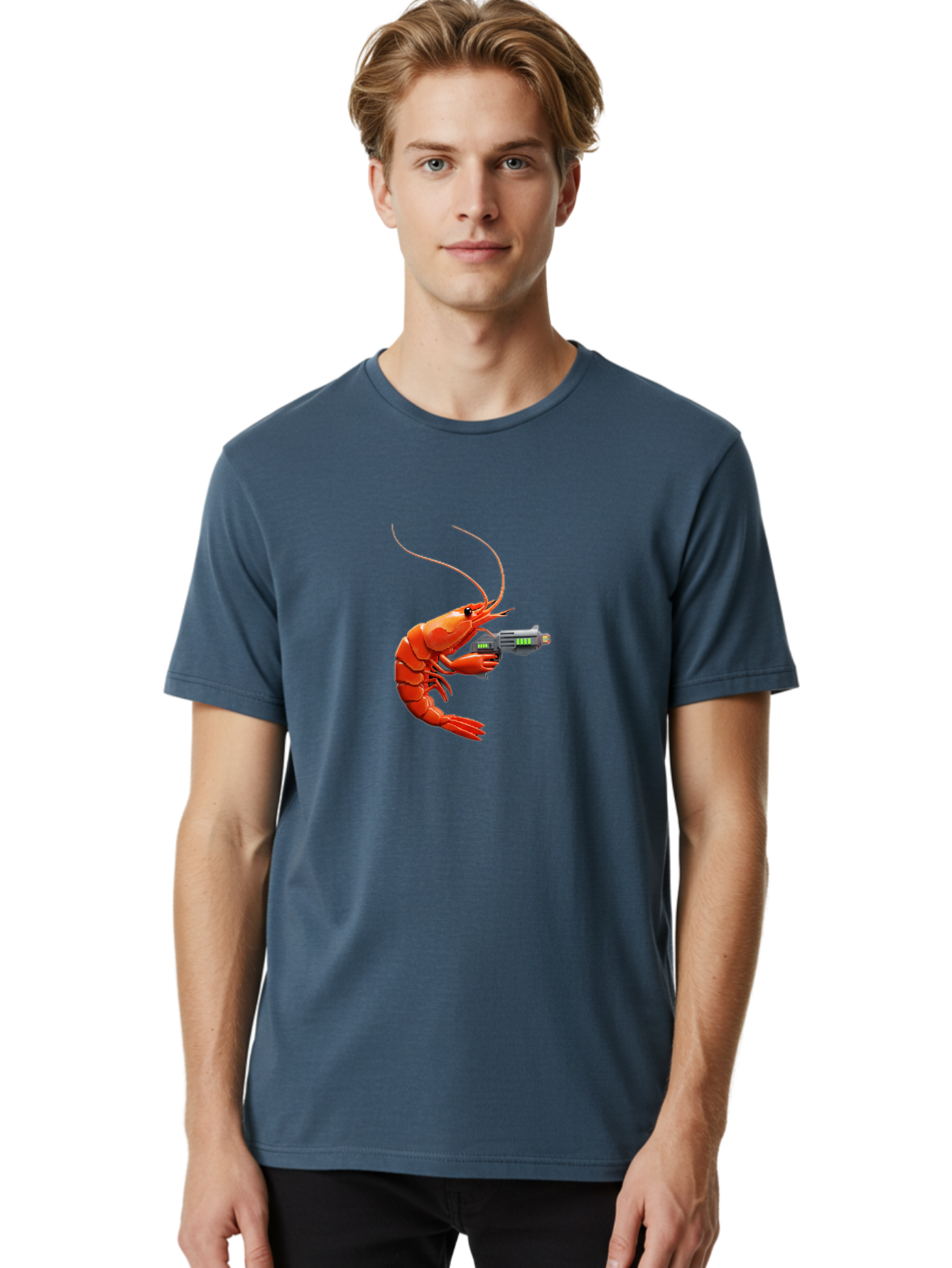 Lobster-With-Gun Men'S Graphic Tee, 100% Cotton, Comfortable Casual Summer Wear, Machine Washable, Vintage Camera, Old Camera, Antique Camera, Black Camera, Classic Photography, Photography Equipment, Nostalgic Device, Film Camera, Camera Art Bam798