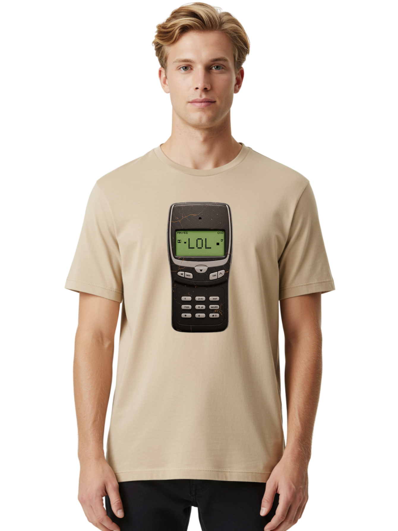 Lol-Cellphone Men'S Graphic Tee, 100% Cotton, Comfortable Casual Summer Wear, Machine Washable, Vintage Camera, Old Camera, Antique Camera, Black Camera, Classic Photography, Photography Equipment, Nostalgic Device, Film Camera, Camera Art Bam801