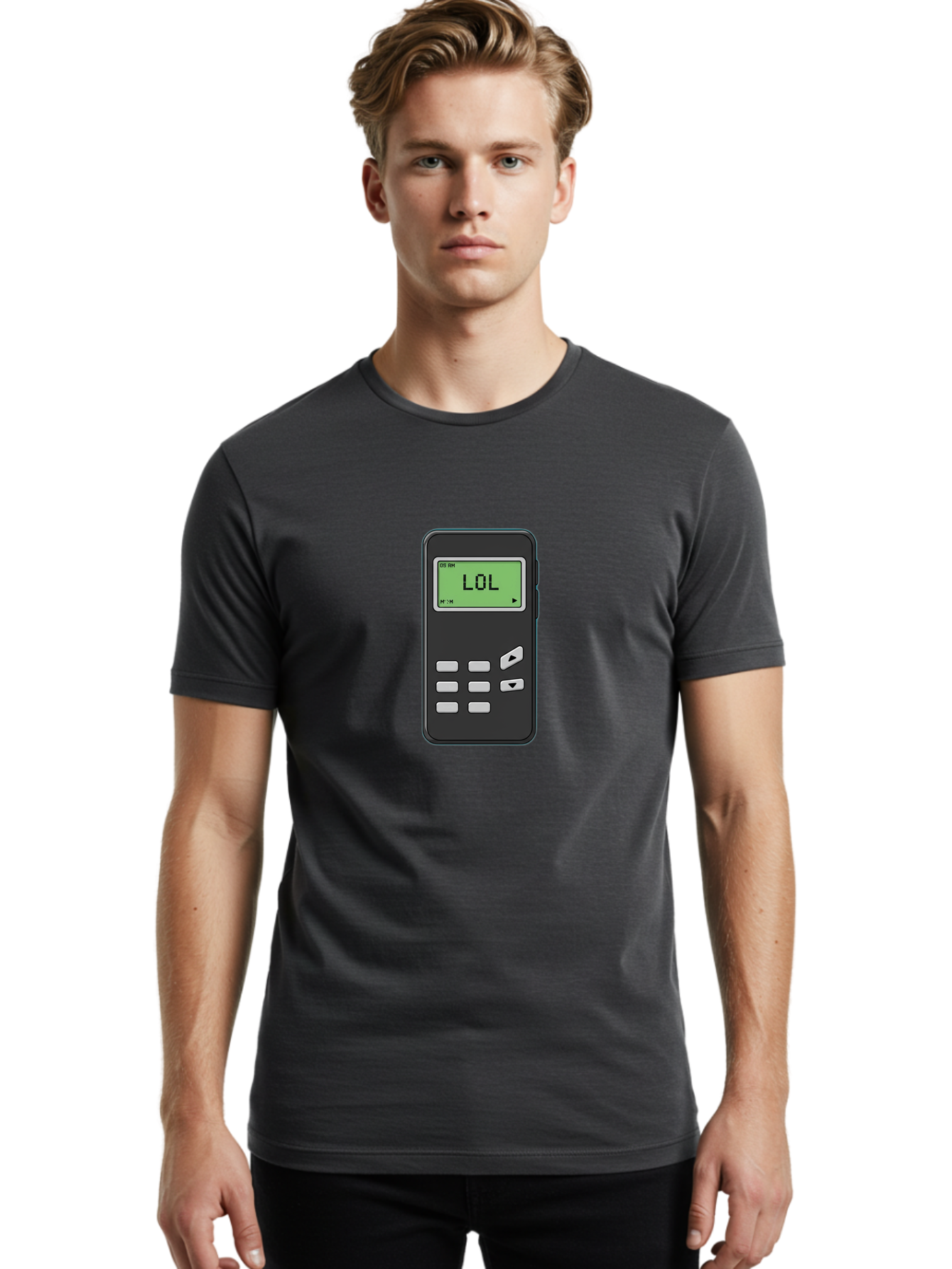 Lol-Pager-1 Men'S Graphic Tee, 100% Cotton, Comfortable Casual Summer Wear, Machine Washable, Vintage Camera, Old Camera, Antique Camera, Black Camera, Classic Photography, Photography Equipment, Nostalgic Device, Film Camera, Camera Art Bam802