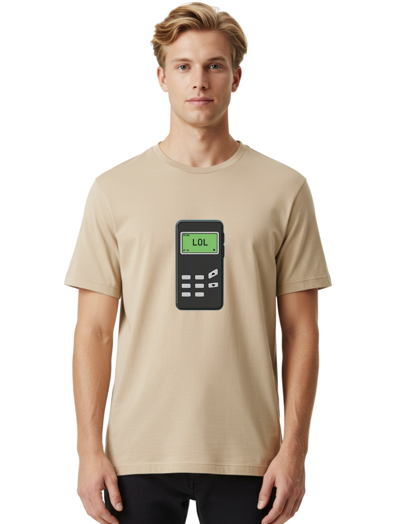 Lol-Pager-1 Men'S Graphic Tee, 100% Cotton, Comfortable Casual Summer Wear, Machine Washable, Vintage Camera, Old Camera, Antique Camera, Black Camera, Classic Photography, Photography Equipment, Nostalgic Device, Film Camera, Camera Art Bam802