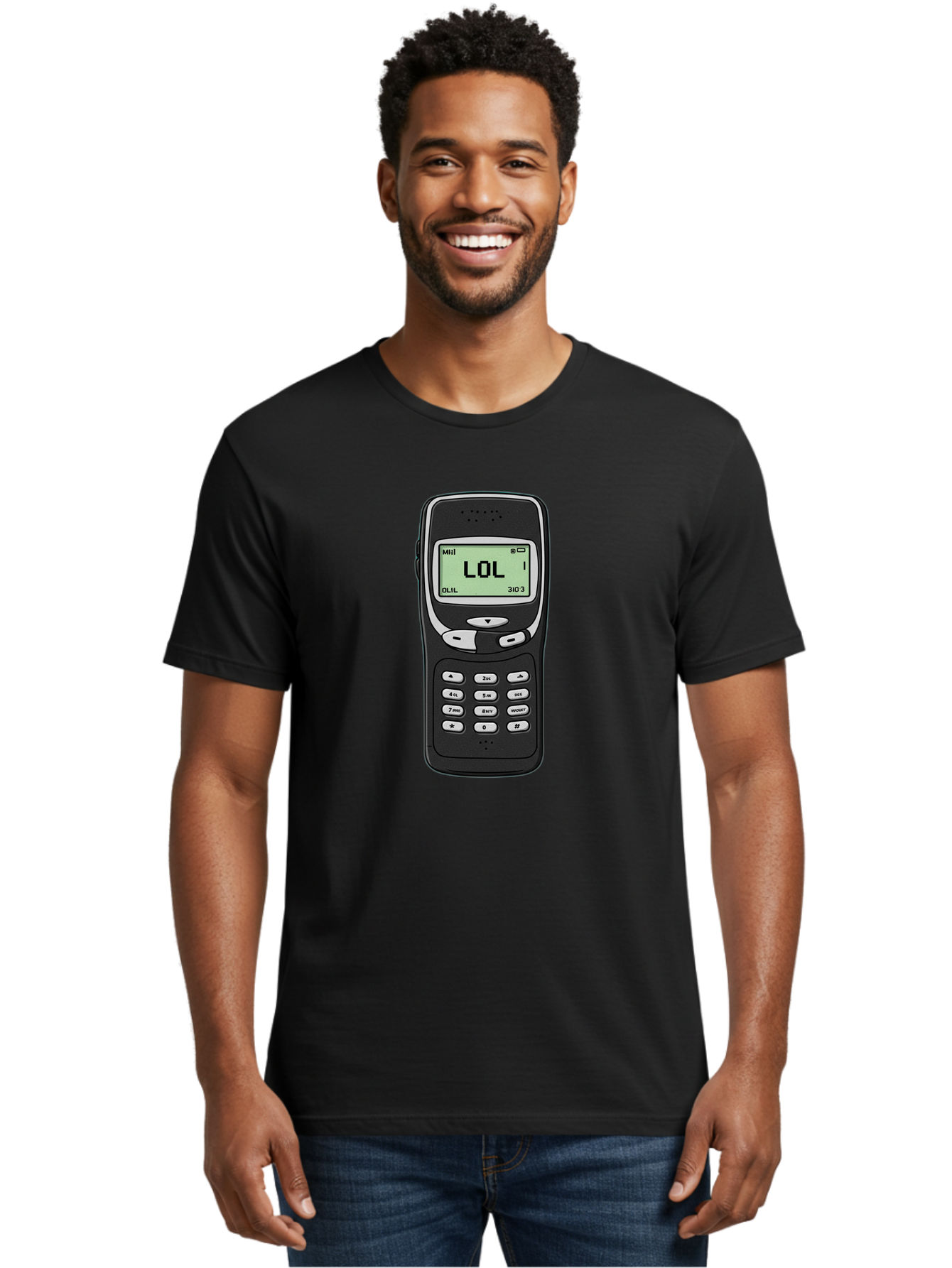Lol-Phone-1 Men'S Graphic Tee, 100% Cotton, Comfortable Casual Summer Wear, Machine Washable, Vintage Camera, Old Camera, Antique Camera, Black Camera, Classic Photography, Photography Equipment, Nostalgic Device, Film Camera, Camera Art Bam805