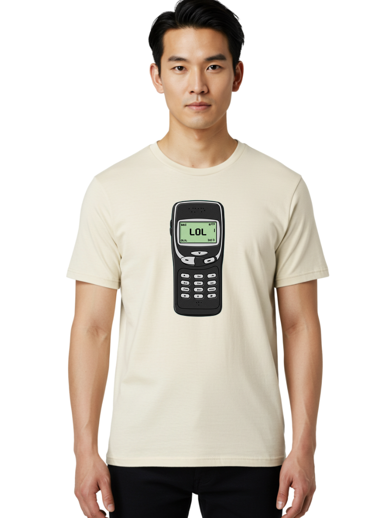 Lol-Phone-1 Men'S Graphic Tee, 100% Cotton, Comfortable Casual Summer Wear, Machine Washable, Vintage Camera, Old Camera, Antique Camera, Black Camera, Classic Photography, Photography Equipment, Nostalgic Device, Film Camera, Camera Art Bam805