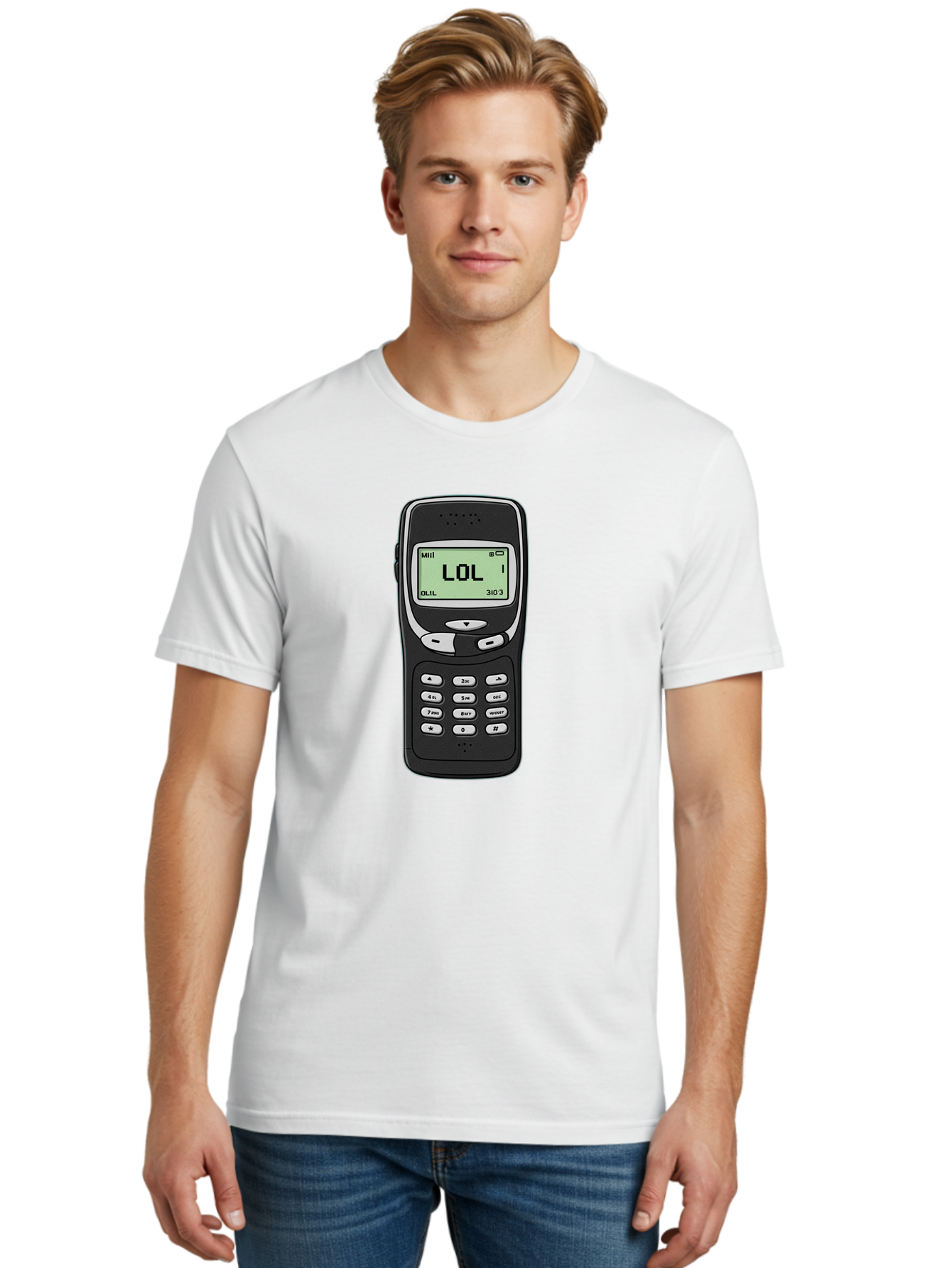 Lol-Phone-1 Men'S Graphic Tee, 100% Cotton, Comfortable Casual Summer Wear, Machine Washable, Vintage Camera, Old Camera, Antique Camera, Black Camera, Classic Photography, Photography Equipment, Nostalgic Device, Film Camera, Camera Art Bam805