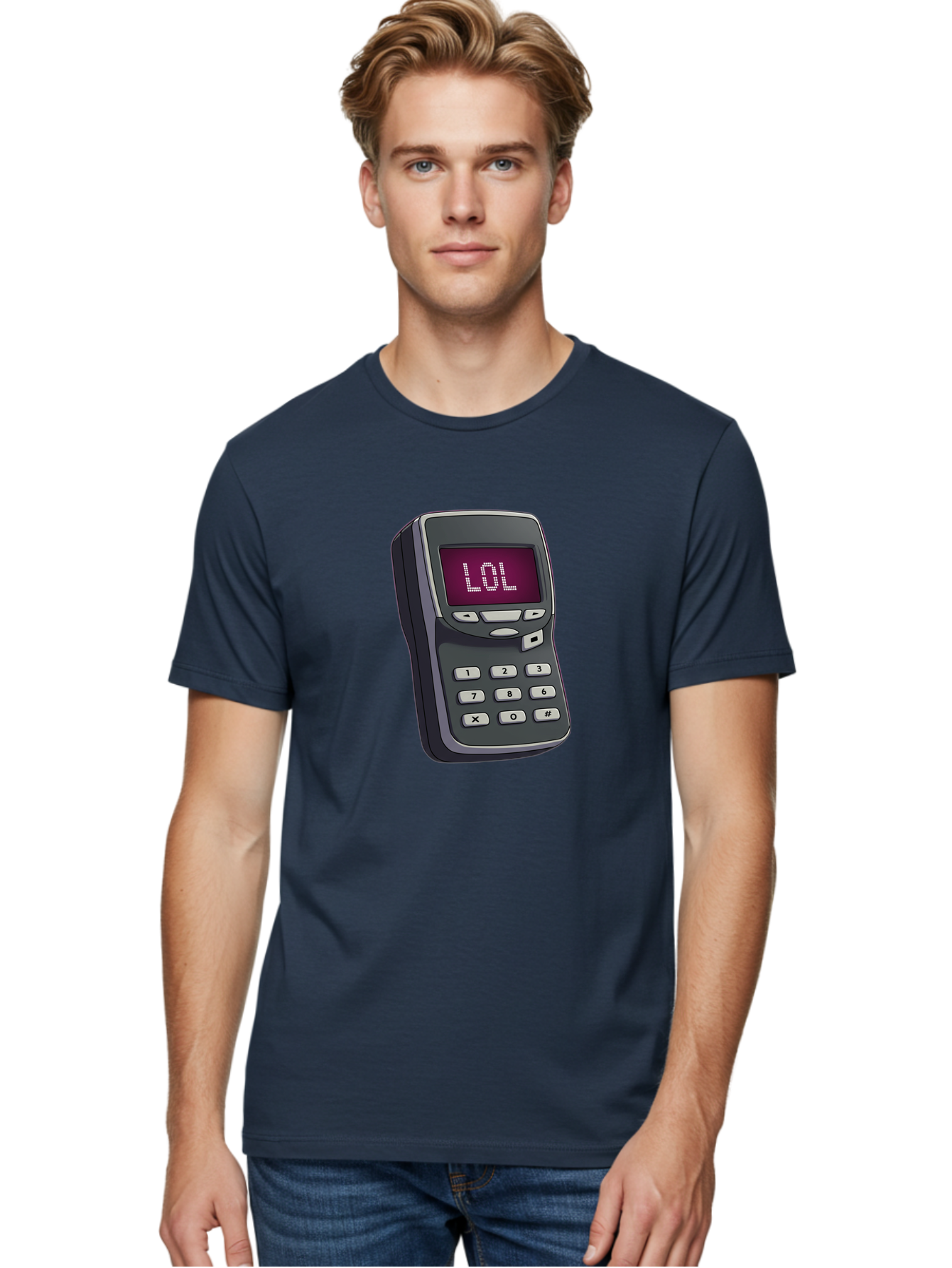 Lol-Phone-2 Men'S Graphic Tee, 100% Cotton, Comfortable Casual Summer Wear, Machine Washable, Vintage Camera, Old Camera, Antique Camera, Black Camera, Classic Photography, Photography Equipment, Nostalgic Device, Film Camera, Camera Art Bam806
