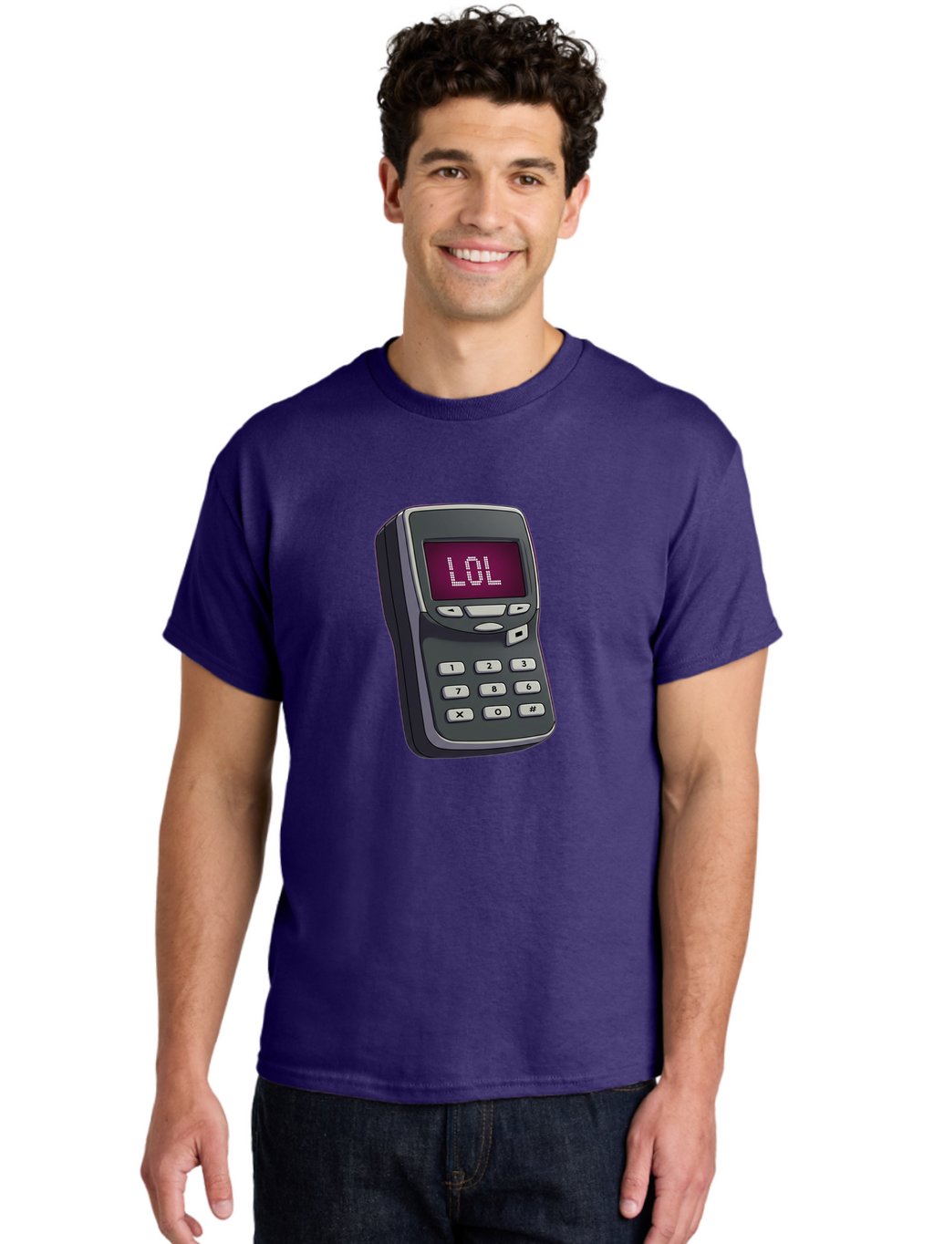 Lol-Phone-2 Men'S Graphic Tee, 100% Cotton, Comfortable Casual Summer Wear, Machine Washable, Vintage Camera, Old Camera, Antique Camera, Black Camera, Classic Photography, Photography Equipment, Nostalgic Device, Film Camera, Camera Art Bam806