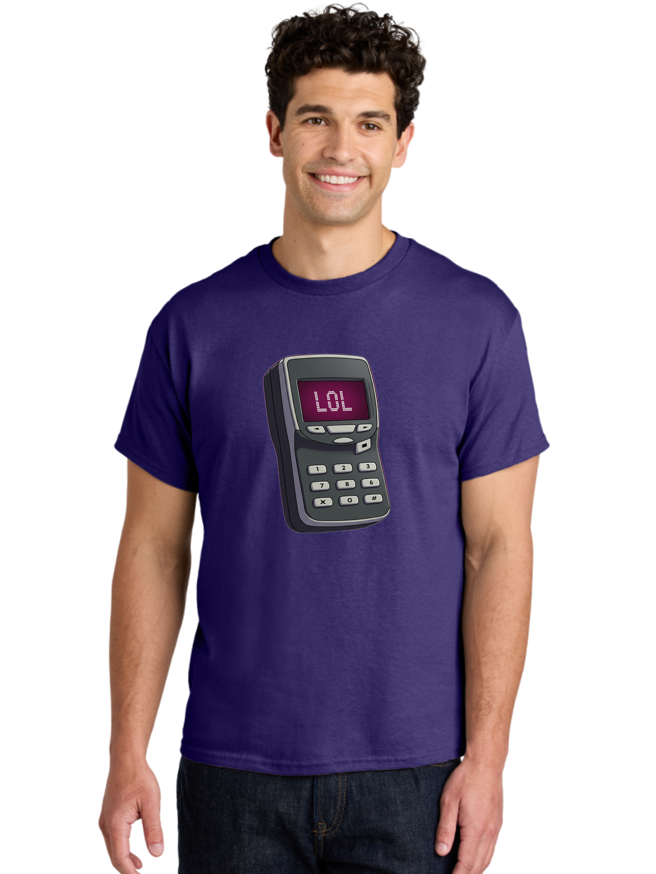 Lol-Phone-2 Men'S Graphic Tee, 100% Cotton, Comfortable Casual Summer Wear, Machine Washable, Vintage Camera, Old Camera, Antique Camera, Black Camera, Classic Photography, Photography Equipment, Nostalgic Device, Film Camera, Camera Art Bam806