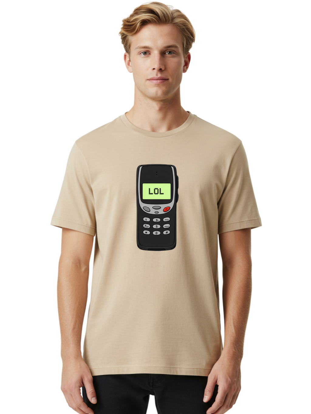 Lol-Phone-3 Men'S Graphic Tee, 100% Cotton, Comfortable Casual Summer Wear, Machine Washable, Vintage Camera, Old Camera, Antique Camera, Black Camera, Classic Photography, Photography Equipment, Nostalgic Device, Film Camera, Camera Art Bam807