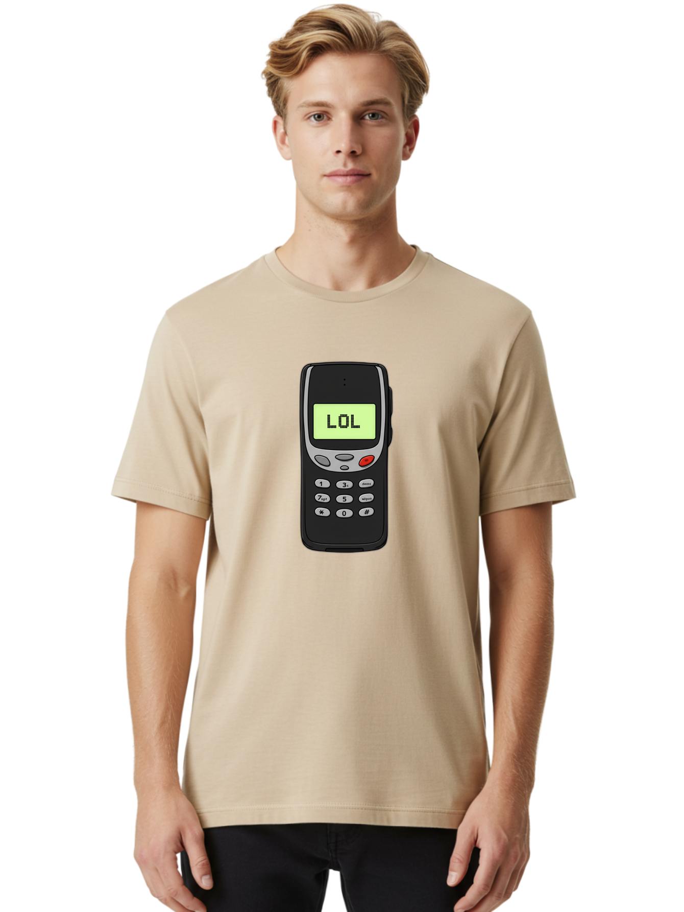 Lol-Phone-3 Men'S Graphic Tee, 100% Cotton, Comfortable Casual Summer Wear, Machine Washable, Vintage Camera, Old Camera, Antique Camera, Black Camera, Classic Photography, Photography Equipment, Nostalgic Device, Film Camera, Camera Art Bam807