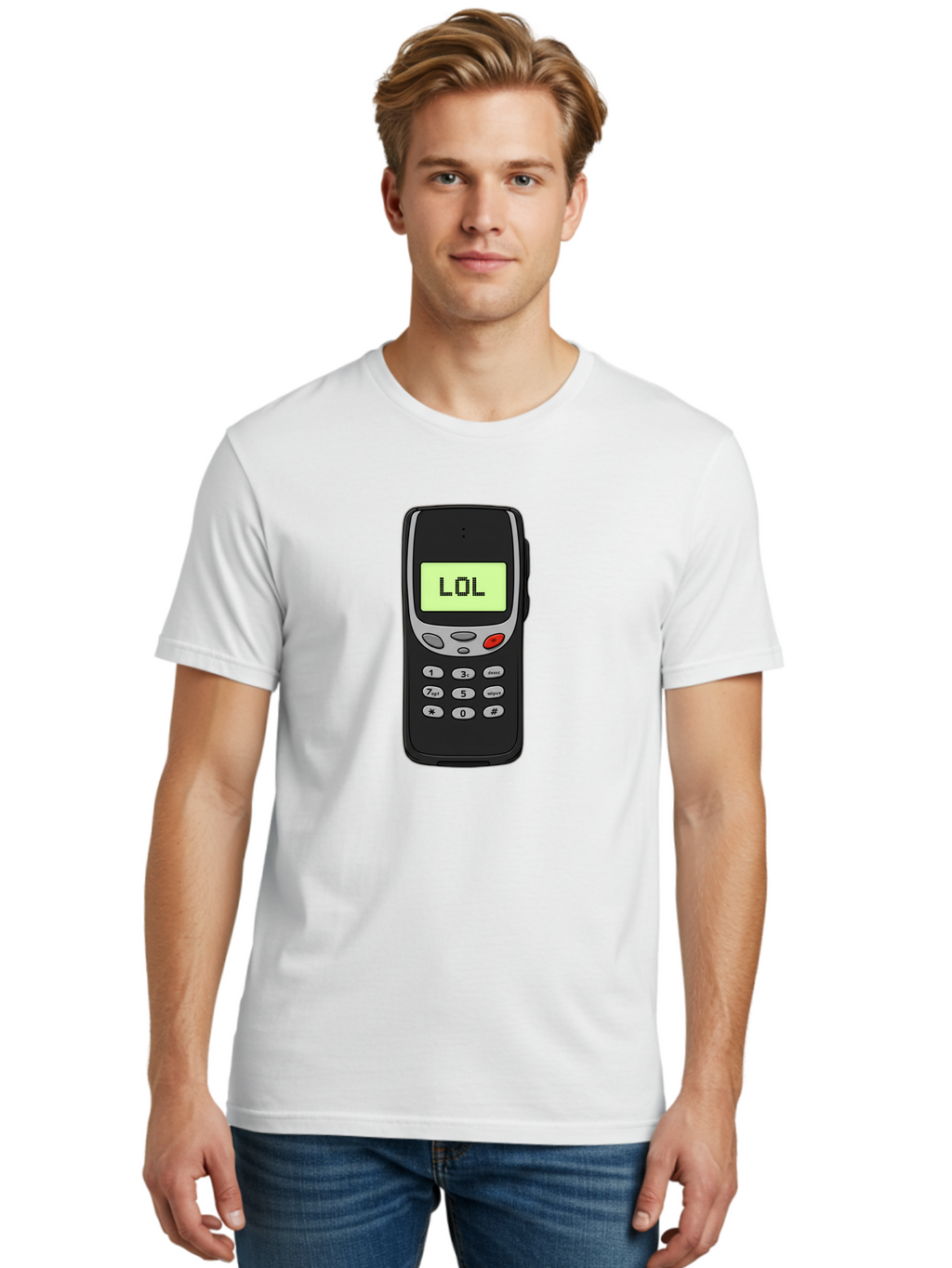 Lol-Phone-3 Men'S Graphic Tee, 100% Cotton, Comfortable Casual Summer Wear, Machine Washable, Vintage Camera, Old Camera, Antique Camera, Black Camera, Classic Photography, Photography Equipment, Nostalgic Device, Film Camera, Camera Art Bam807