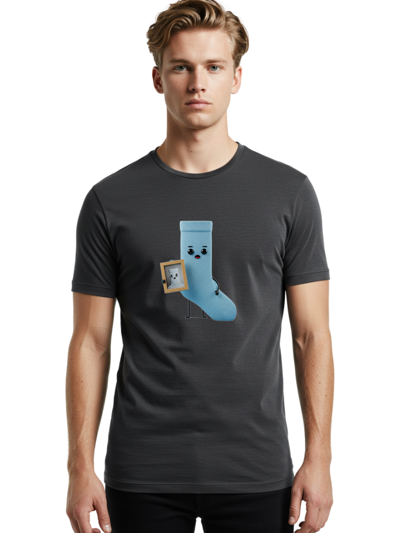 Lost-Sock Men'S Graphic Tee, 100% Cotton, Comfortable Casual Summer Wear, Machine Washable, Vintage Camera, Old Camera, Antique Camera, Black Camera, Classic Photography, Photography Equipment, Nostalgic Device, Film Camera, Camera Art Bam810