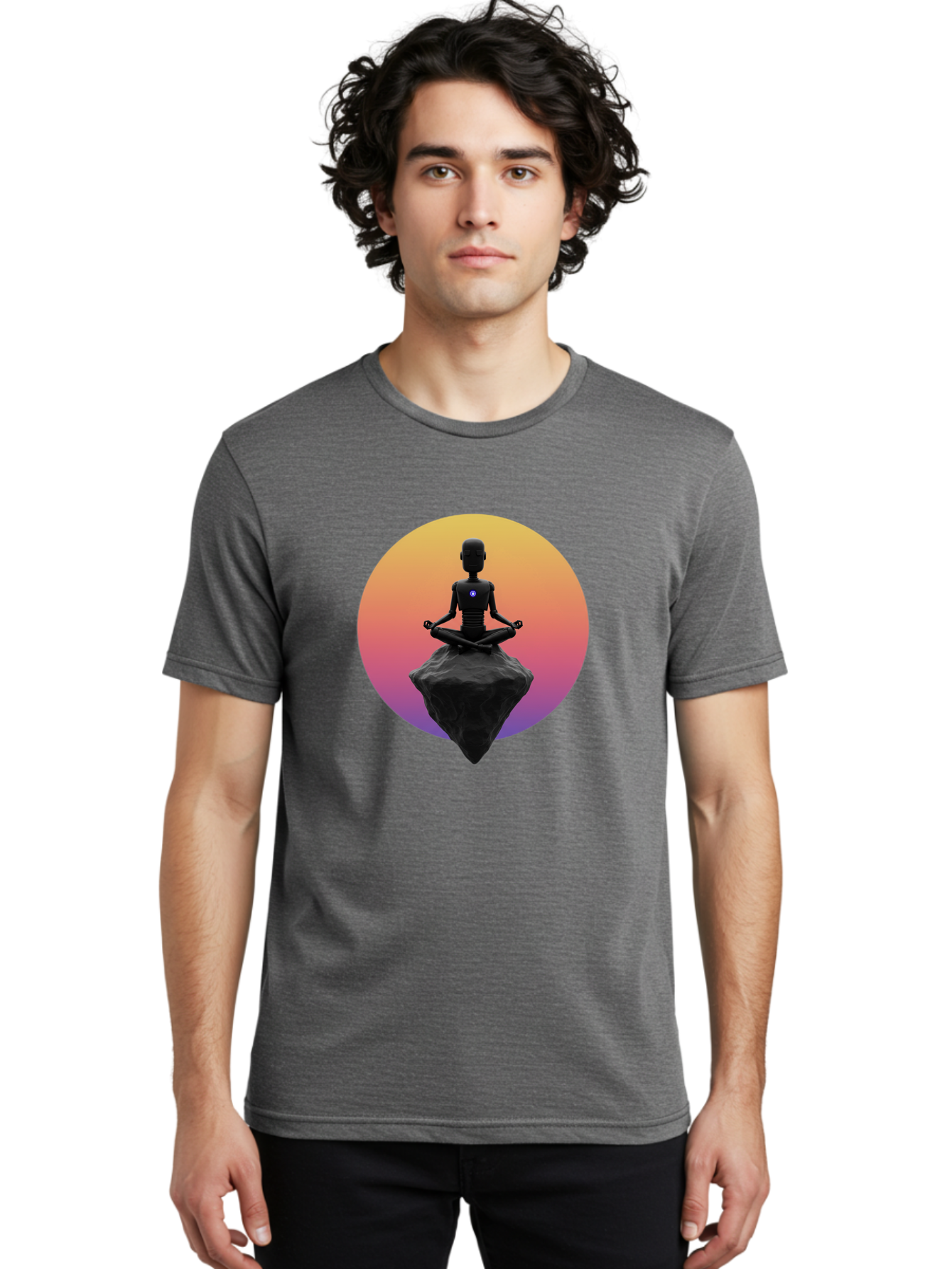 Lotus-Position-Statue Men'S Graphic Tee, 100% Cotton, Comfortable Casual Summer Wear, Machine Washable, Vintage Camera, Old Camera, Antique Camera, Black Camera, Classic Photography, Photography Equipment, Nostalgic Device, Film Camera, Bam811