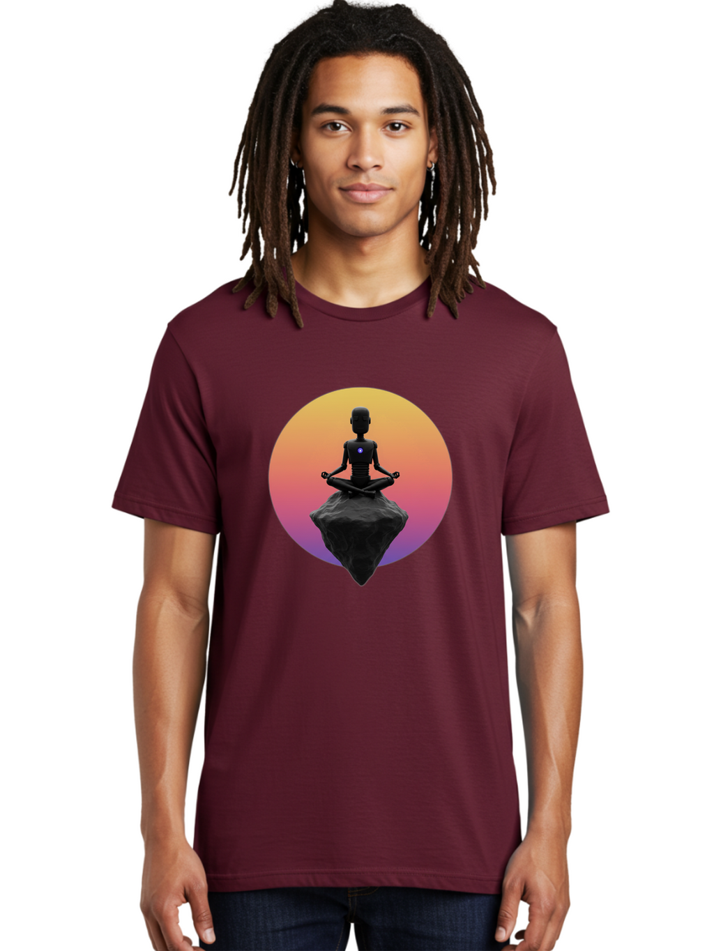 Lotus-Position-Statue Men'S Graphic Tee, 100% Cotton, Comfortable Casual Summer Wear, Machine Washable, Vintage Camera, Old Camera, Antique Camera, Black Camera, Classic Photography, Photography Equipment, Nostalgic Device, Film Camera, Bam811