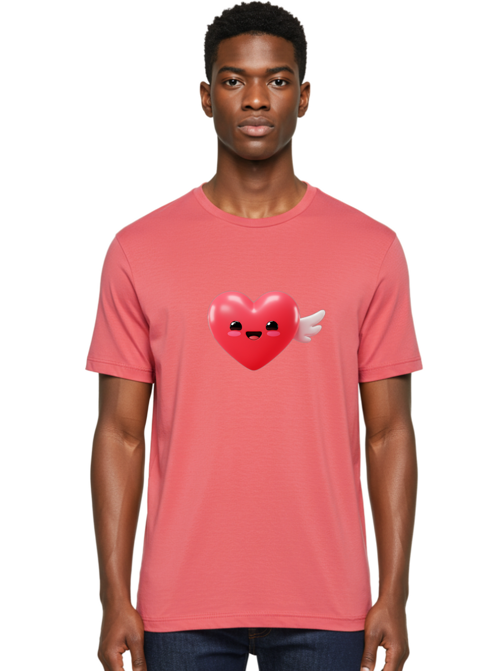 Love-Heart-Emoji Men'S Graphic Tee, 100% Cotton, Comfortable Casual Summer Wear, Machine Washable, Vintage Camera, Old Camera, Antique Camera, Black Camera, Classic Photography, Photography Equipment, Nostalgic Device, Film Camera, Camera Art Bam812