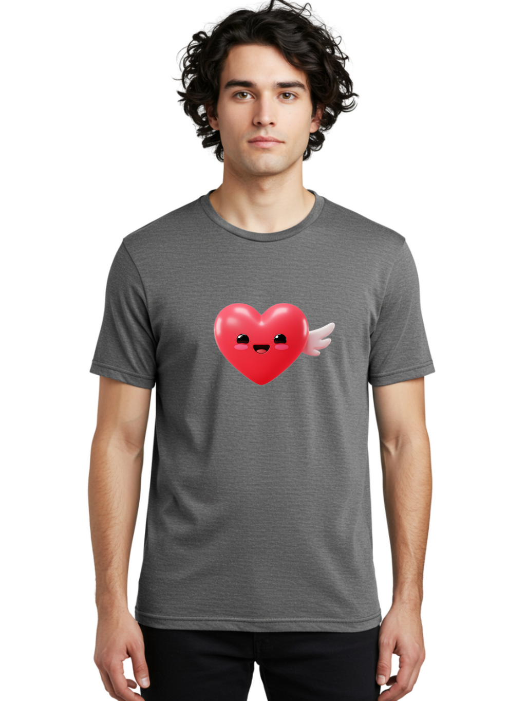 Love-Heart-Emoji Men'S Graphic Tee, 100% Cotton, Comfortable Casual Summer Wear, Machine Washable, Vintage Camera, Old Camera, Antique Camera, Black Camera, Classic Photography, Photography Equipment, Nostalgic Device, Film Camera, Camera Art Bam812