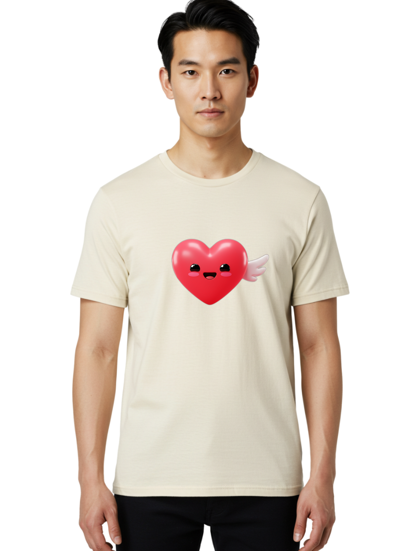 Love-Heart-Emoji Men'S Graphic Tee, 100% Cotton, Comfortable Casual Summer Wear, Machine Washable, Vintage Camera, Old Camera, Antique Camera, Black Camera, Classic Photography, Photography Equipment, Nostalgic Device, Film Camera, Camera Art Bam812