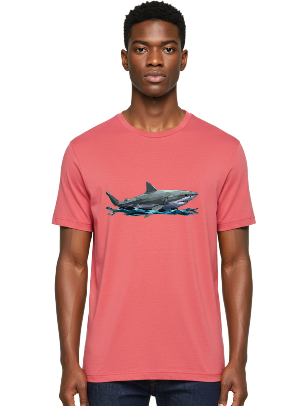 Low-Poly-Shark Men'S Graphic Tee, 100% Cotton, Comfortable Casual Summer Wear, Machine Washable, Vintage Camera, Old Camera, Antique Camera, Black Camera, Classic Photography, Photography Equipment, Nostalgic Device, Film Camera, Camera Art Bam816