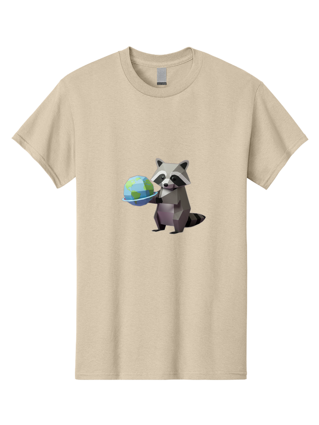 Lowpoly-Raccoon-With-Globe Men'S Graphic Tee, 100% Cotton, Comfortable Casual Summer Wear, Machine Washable, Vintage Camera, Old Camera, Antique Camera, Black Camera, Classic Photography, Photography Equipment, Nostalgic Device, Film Camera, Bam817