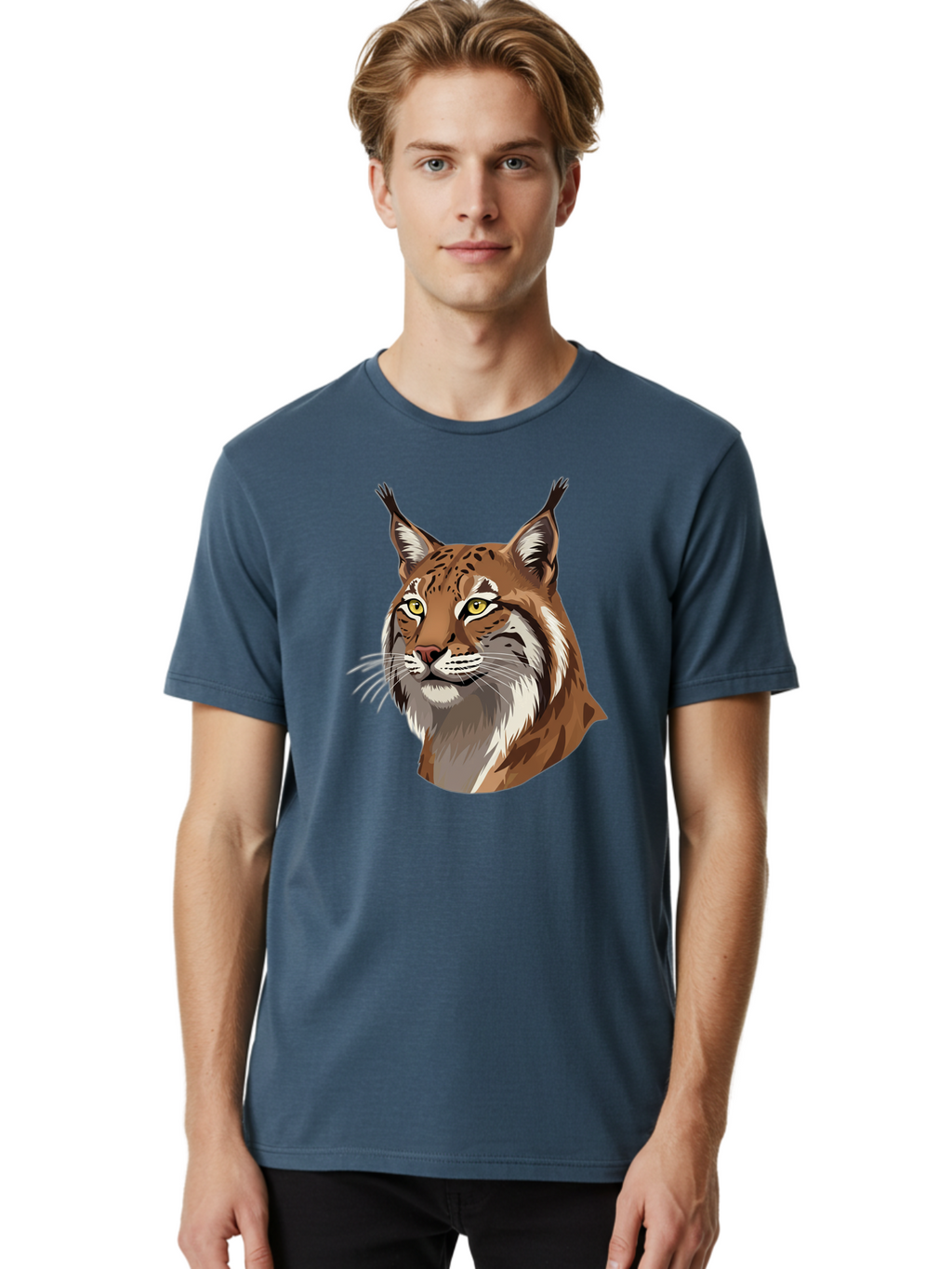 Lynx-Head Men'S Graphic Tee, 100% Cotton, Comfortable Casual Summer Wear, Machine Washable, Vintage Camera, Old Camera, Antique Camera, Black Camera, Classic Photography, Photography Equipment, Nostalgic Device, Film Camera, Camera Art Bam819