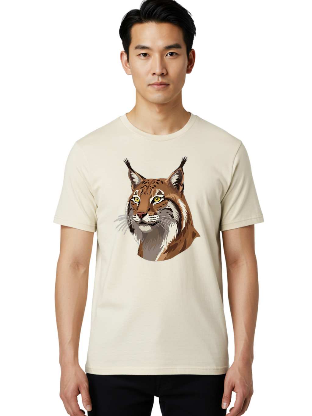 Lynx-Head Men'S Graphic Tee, 100% Cotton, Comfortable Casual Summer Wear, Machine Washable, Vintage Camera, Old Camera, Antique Camera, Black Camera, Classic Photography, Photography Equipment, Nostalgic Device, Film Camera, Camera Art Bam819