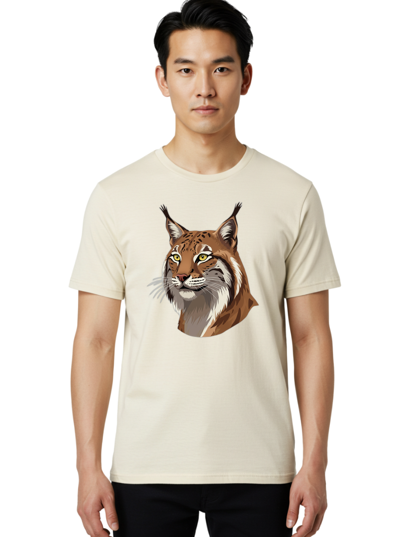 Lynx-Head Men'S Graphic Tee, 100% Cotton, Comfortable Casual Summer Wear, Machine Washable, Vintage Camera, Old Camera, Antique Camera, Black Camera, Classic Photography, Photography Equipment, Nostalgic Device, Film Camera, Camera Art Bam819