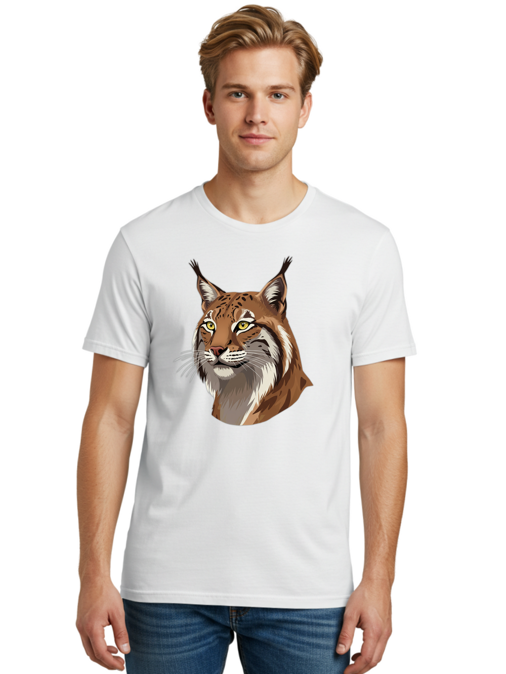 Lynx-Head Men'S Graphic Tee, 100% Cotton, Comfortable Casual Summer Wear, Machine Washable, Vintage Camera, Old Camera, Antique Camera, Black Camera, Classic Photography, Photography Equipment, Nostalgic Device, Film Camera, Camera Art Bam819