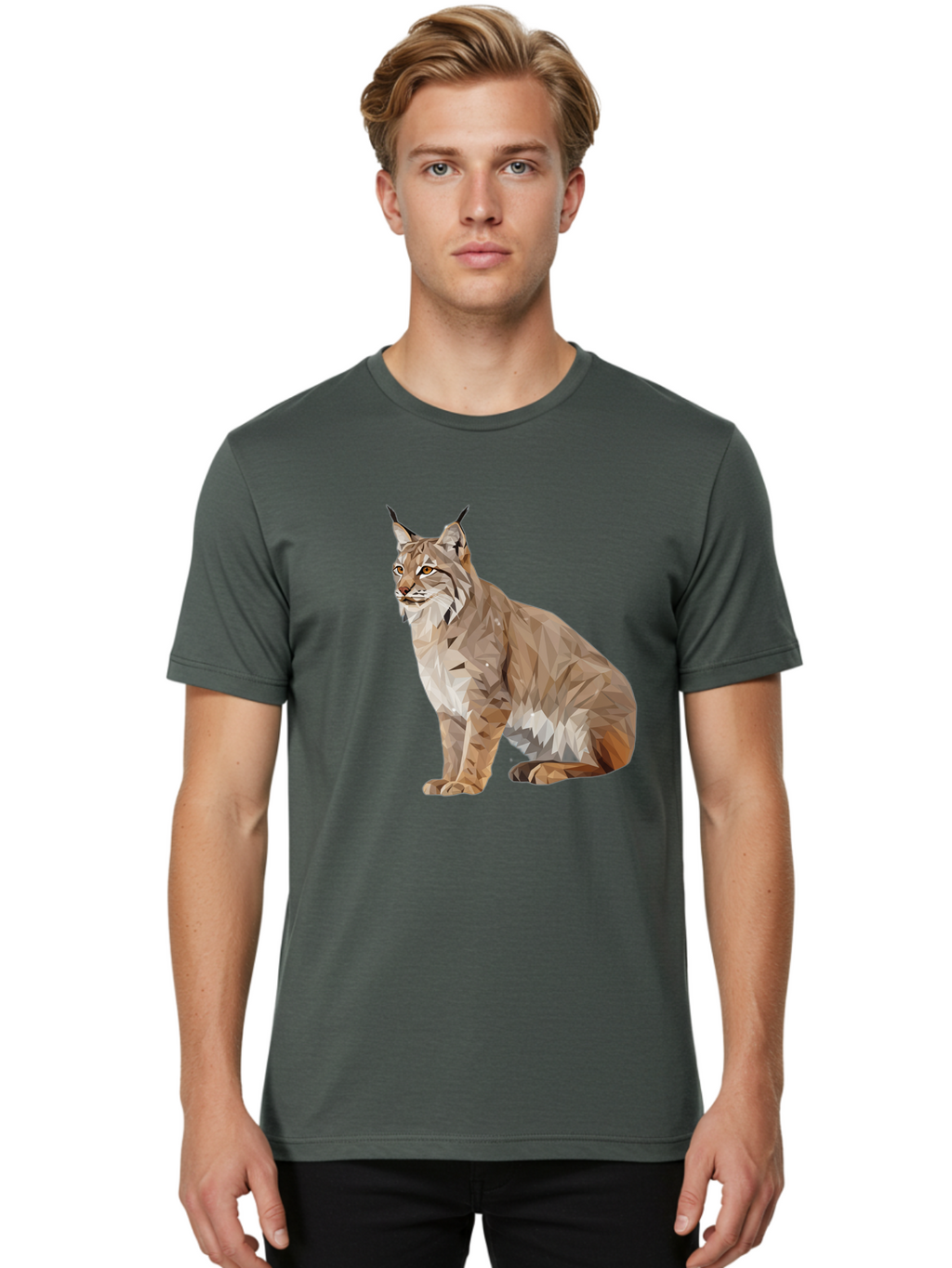 Lynx Men'S Graphic Tee, 100% Cotton, Comfortable Casual Summer Wear, Machine Washable, Vintage Camera, Old Camera, Antique Camera, Black Camera, Classic Photography, Photography Equipment, Nostalgic Device, Film Camera, Camera Art Bam820