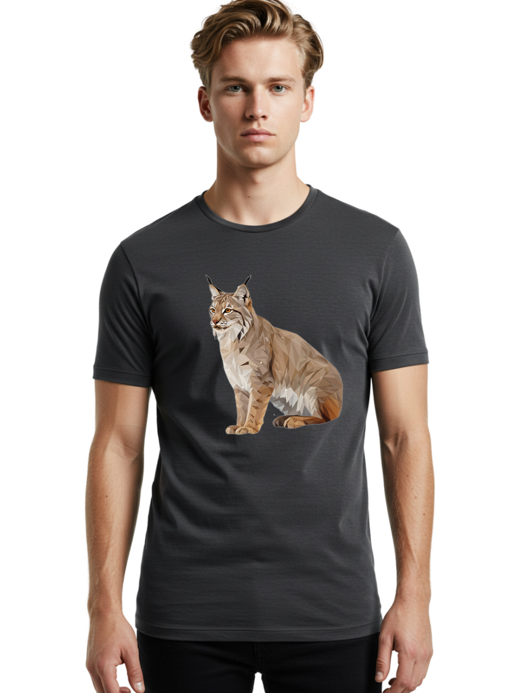 Lynx Men'S Graphic Tee, 100% Cotton, Comfortable Casual Summer Wear, Machine Washable, Vintage Camera, Old Camera, Antique Camera, Black Camera, Classic Photography, Photography Equipment, Nostalgic Device, Film Camera, Camera Art Bam820