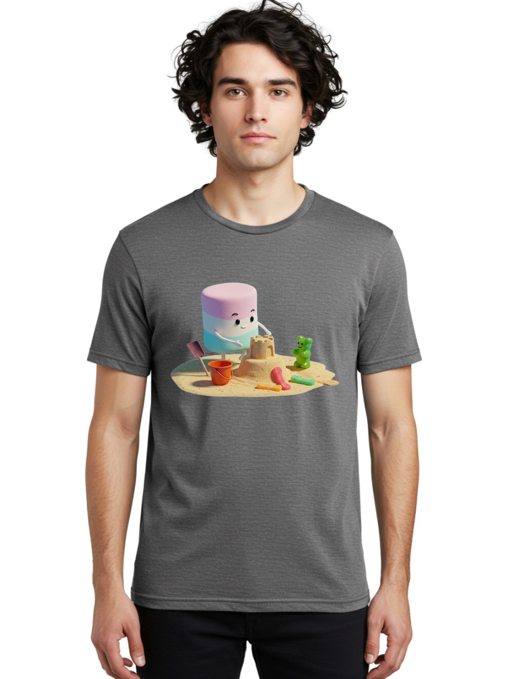 Macaroon-Character Men'S Graphic Tee, 100% Cotton, Comfortable Casual Summer Wear, Machine Washable, Vintage Camera, Old Camera, Antique Camera, Black Camera, Classic Photography, Photography Equipment, Nostalgic Device, Film Camera, Bam821