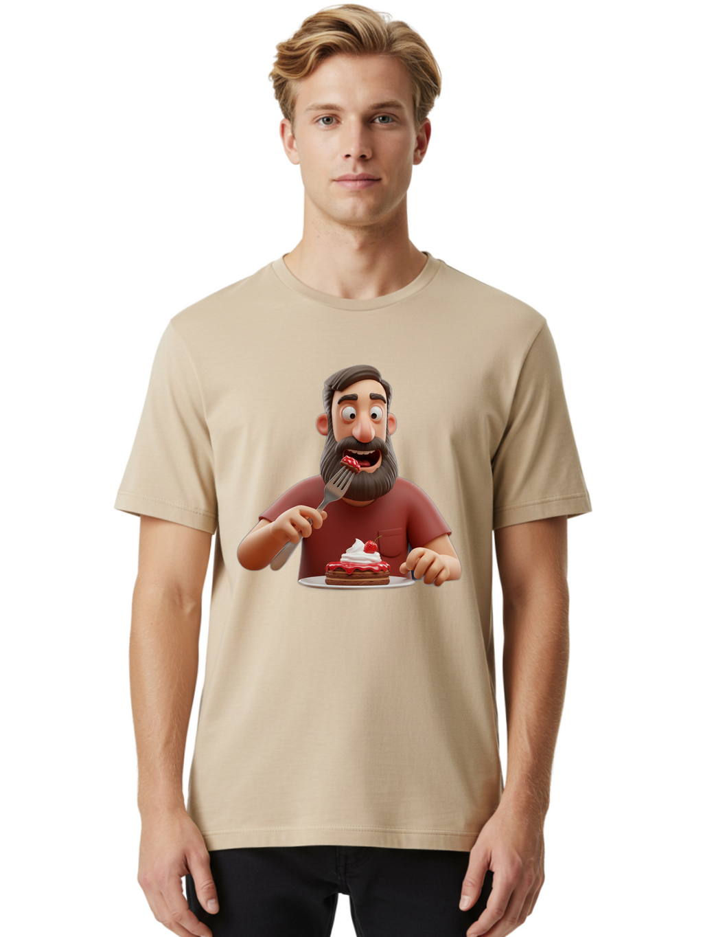 Man-Eats-Pancake Men'S Graphic Tee, 100% Cotton, Comfortable Casual Summer Wear, Machine Washable, Vintage Camera, Old Camera, Antique Camera, Black Camera, Classic Photography, Photography Equipment, Nostalgic Device, Film Camera, Camera Art Bam824