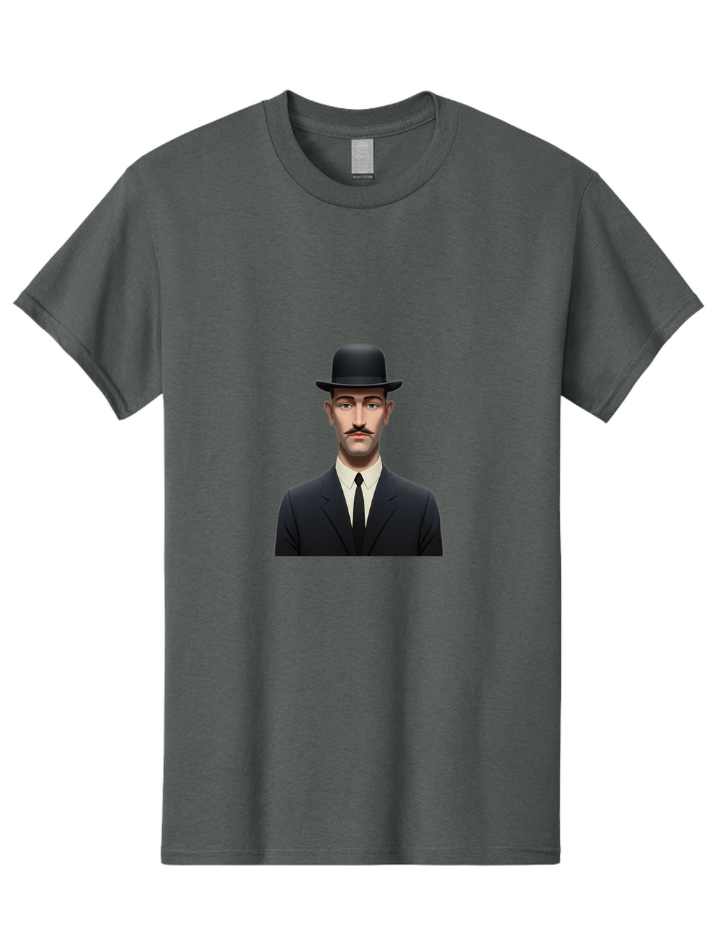 Man-In-Suit-And-Bowler-Hat Men'S Graphic Tee, 100% Cotton, Comfortable Casual Summer Wear, Machine Washable, Vintage Camera, Old Camera, Antique Camera, Black Camera, Classic Photography, Photography Equipment, Nostalgic Device, Film Camera, Bam826