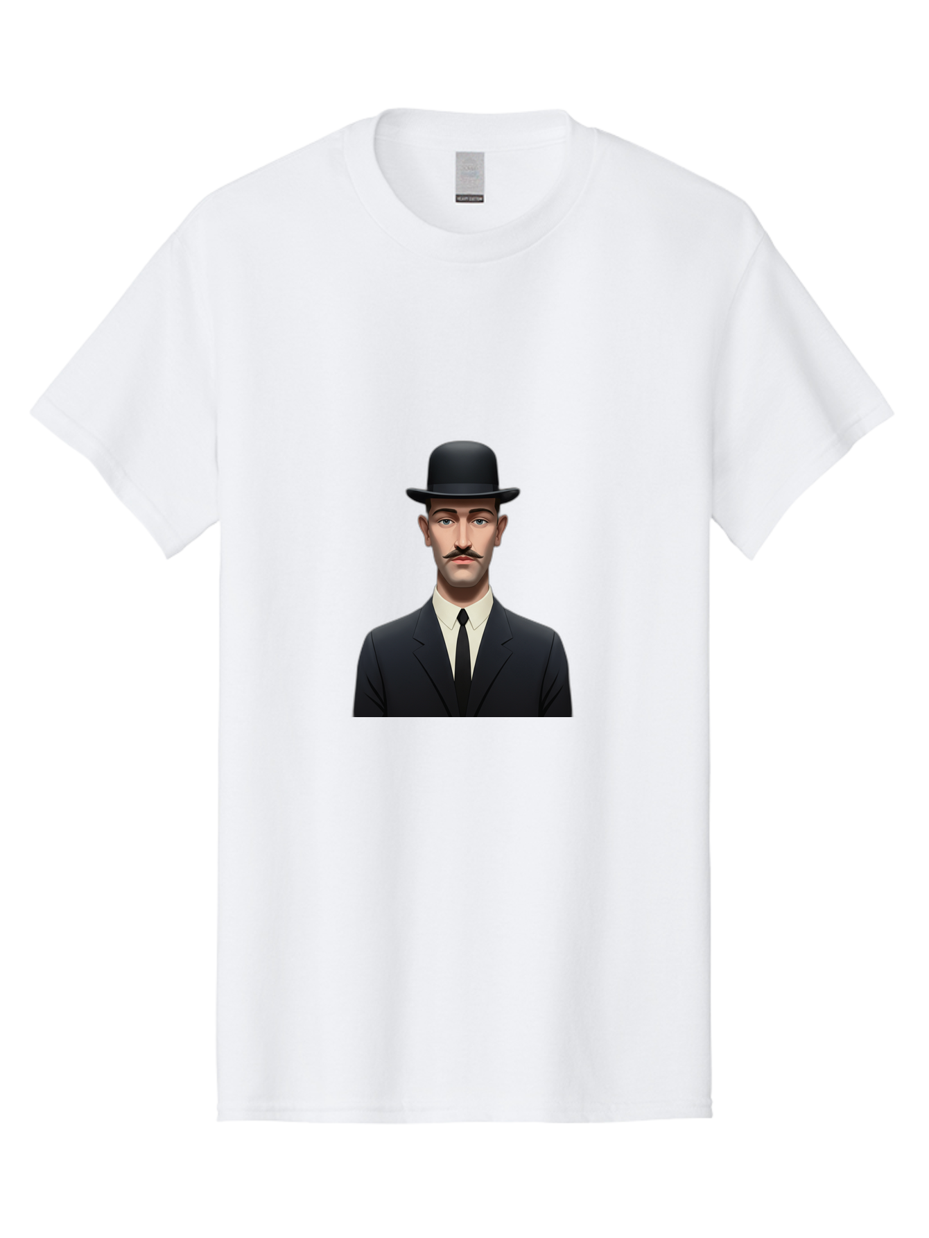 Man-In-Suit-And-Bowler-Hat Men'S Graphic Tee, 100% Cotton, Comfortable Casual Summer Wear, Machine Washable, Vintage Camera, Old Camera, Antique Camera, Black Camera, Classic Photography, Photography Equipment, Nostalgic Device, Film Camera, Bam826