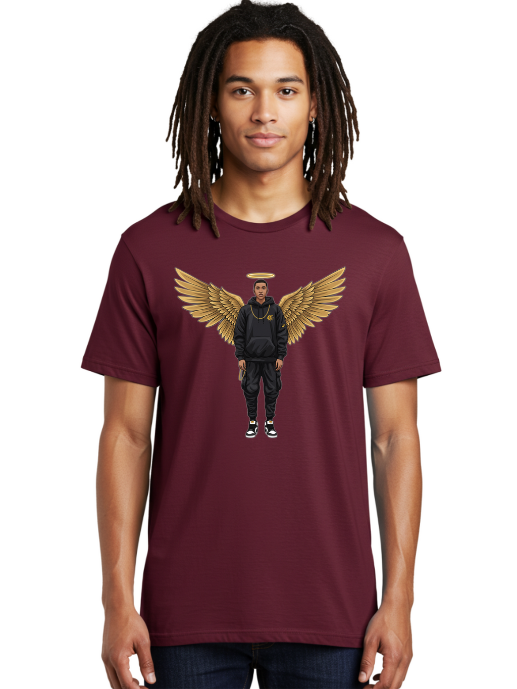 Man-With-Golden-Wings Men'S Graphic Tee, 100% Cotton, Comfortable Casual Summer Wear, Machine Washable, Vintage Camera, Old Camera, Antique Camera, Black Camera, Classic Photography, Photography Equipment, Nostalgic Device, Film Camera, Bam830