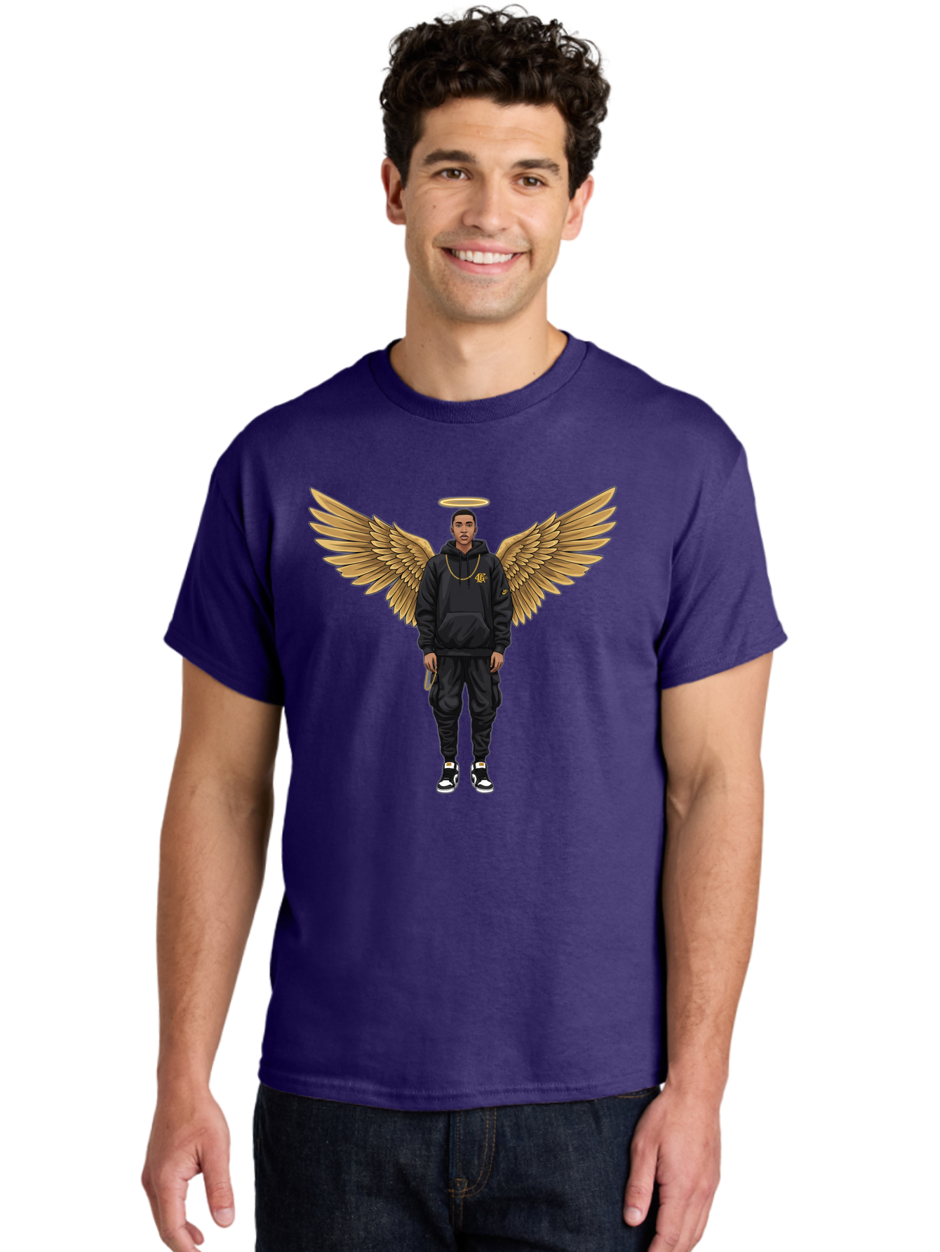 Man-With-Golden-Wings Men'S Graphic Tee, 100% Cotton, Comfortable Casual Summer Wear, Machine Washable, Vintage Camera, Old Camera, Antique Camera, Black Camera, Classic Photography, Photography Equipment, Nostalgic Device, Film Camera, Bam830