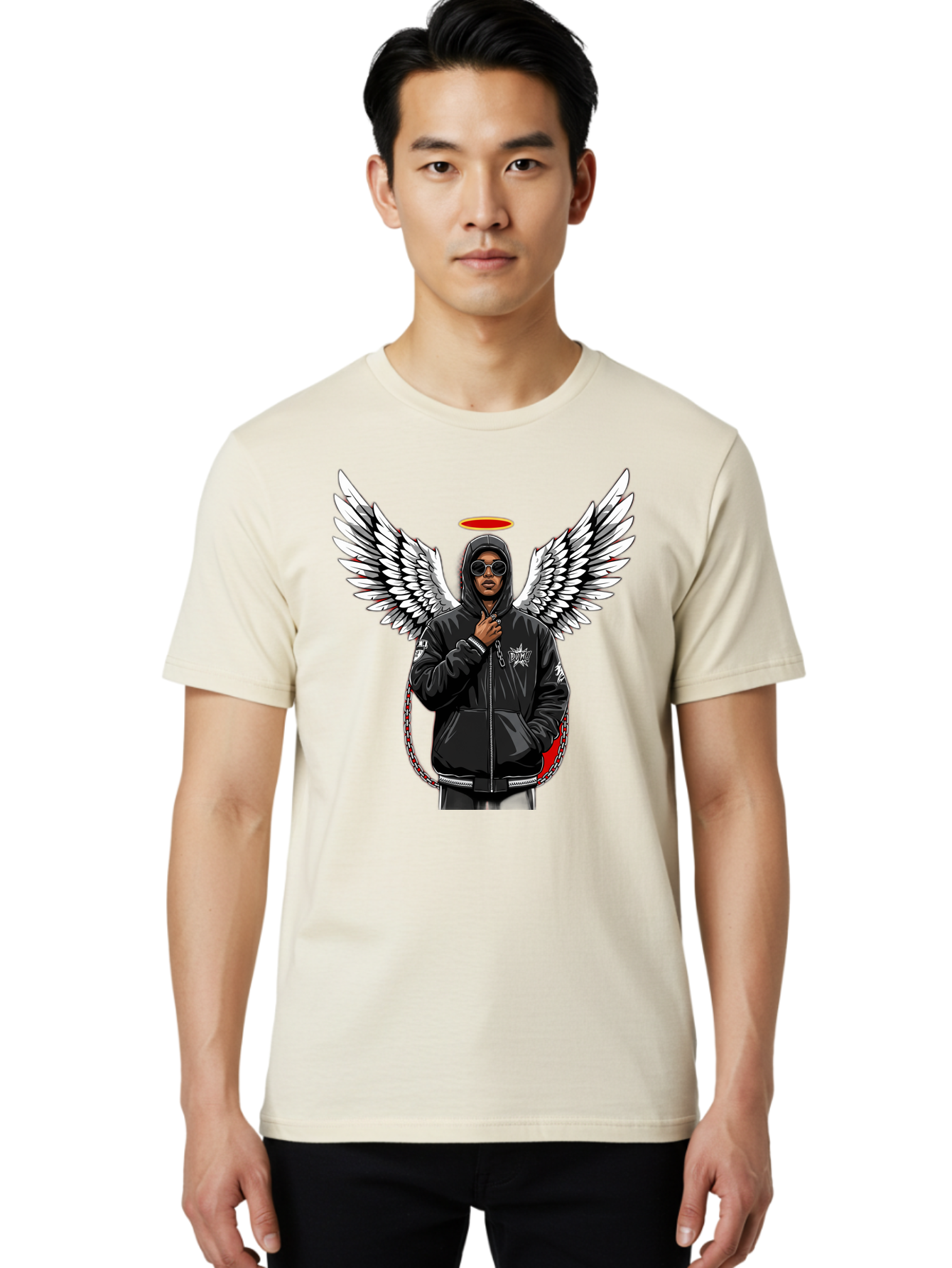 Man-With-Wings Men'S Graphic Tee, 100% Cotton, Comfortable Casual Summer Wear, Machine Washable, Vintage Camera, Old Camera, Antique Camera, Black Camera, Classic Photography, Photography Equipment, Nostalgic Device, Film Camera, Camera Art Bam831