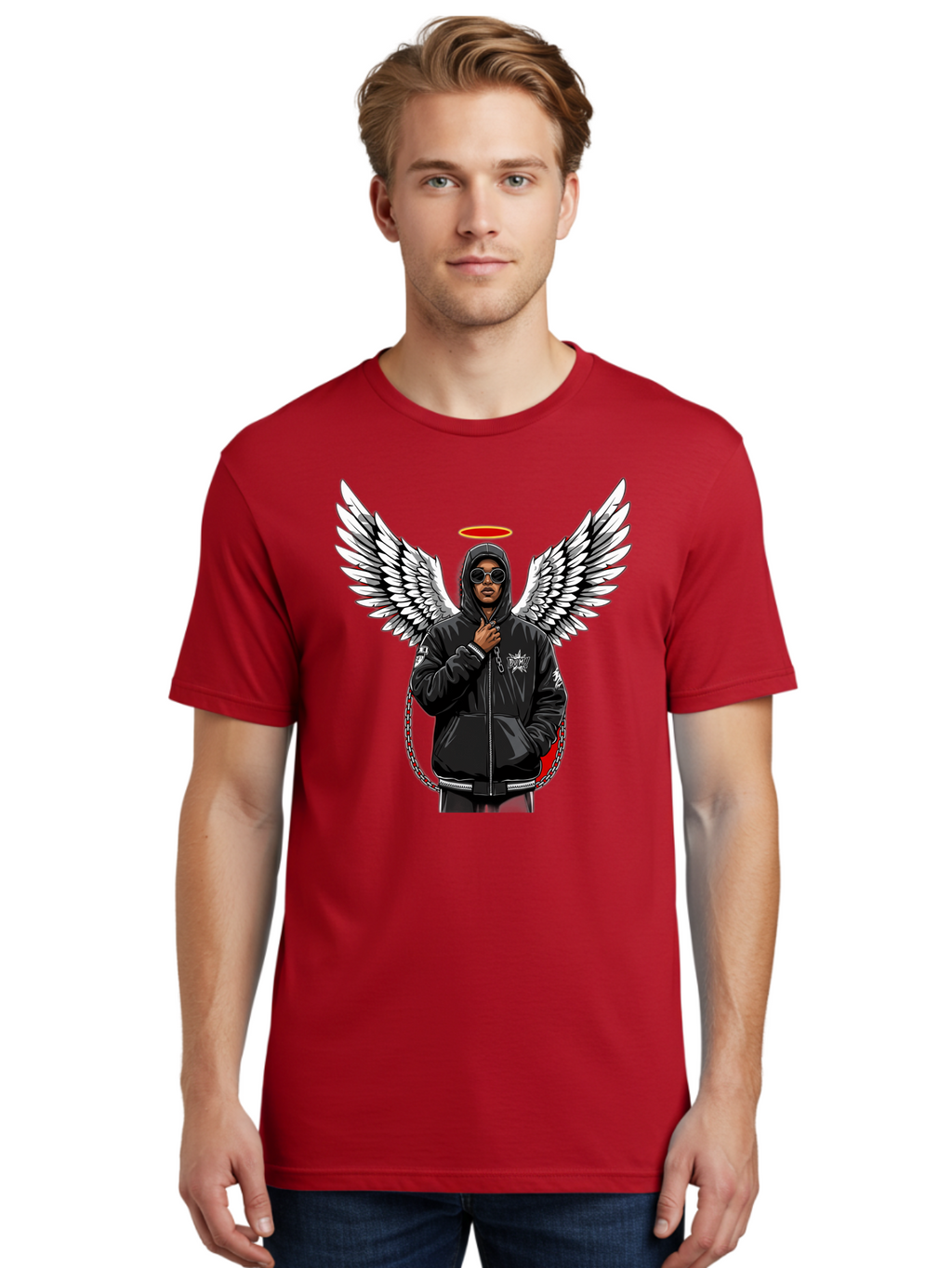 Man-With-Wings Men'S Graphic Tee, 100% Cotton, Comfortable Casual Summer Wear, Machine Washable, Vintage Camera, Old Camera, Antique Camera, Black Camera, Classic Photography, Photography Equipment, Nostalgic Device, Film Camera, Camera Art Bam831