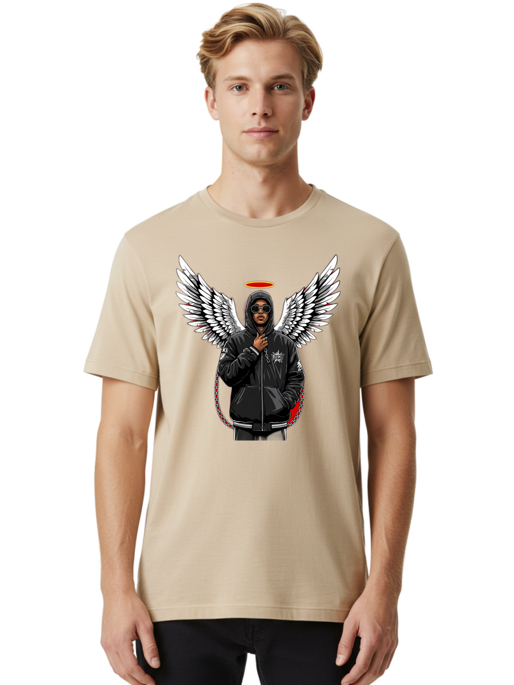 Man-With-Wings Men'S Graphic Tee, 100% Cotton, Comfortable Casual Summer Wear, Machine Washable, Vintage Camera, Old Camera, Antique Camera, Black Camera, Classic Photography, Photography Equipment, Nostalgic Device, Film Camera, Camera Art Bam831