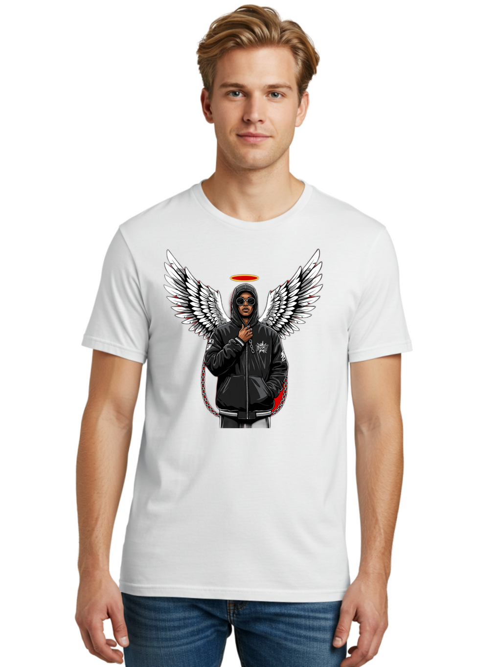 Man-With-Wings Men'S Graphic Tee, 100% Cotton, Comfortable Casual Summer Wear, Machine Washable, Vintage Camera, Old Camera, Antique Camera, Black Camera, Classic Photography, Photography Equipment, Nostalgic Device, Film Camera, Camera Art Bam831