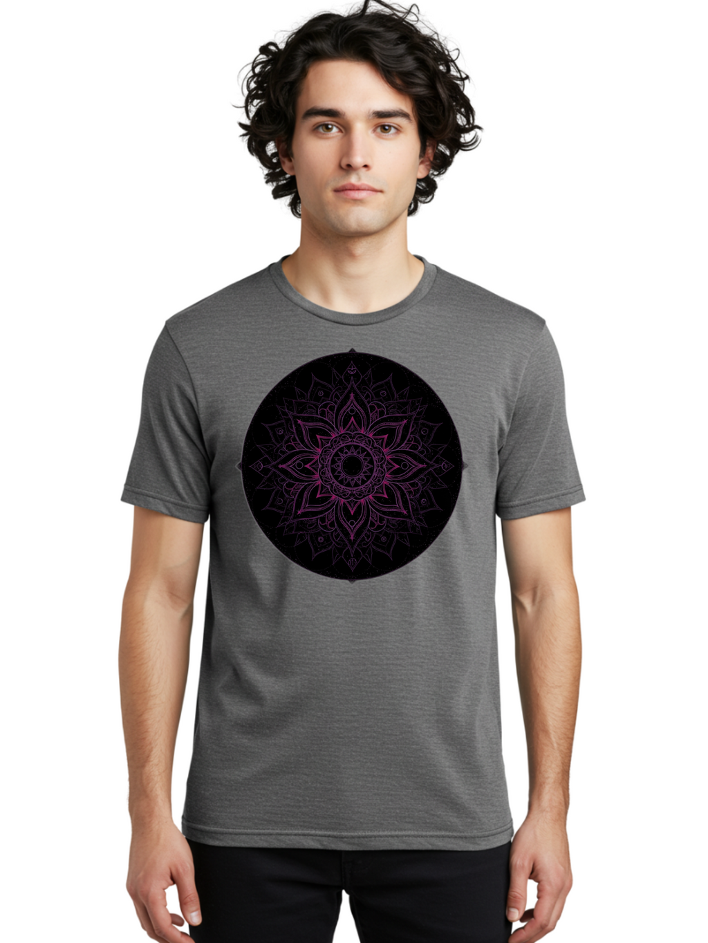 Mandala-Design Men'S Graphic Tee, 100% Cotton, Comfortable Casual Summer Wear, Machine Washable, Vintage Camera, Old Camera, Antique Camera, Black Camera, Classic Photography, Photography Equipment, Nostalgic Device, Film Camera, Camera Art Bam832