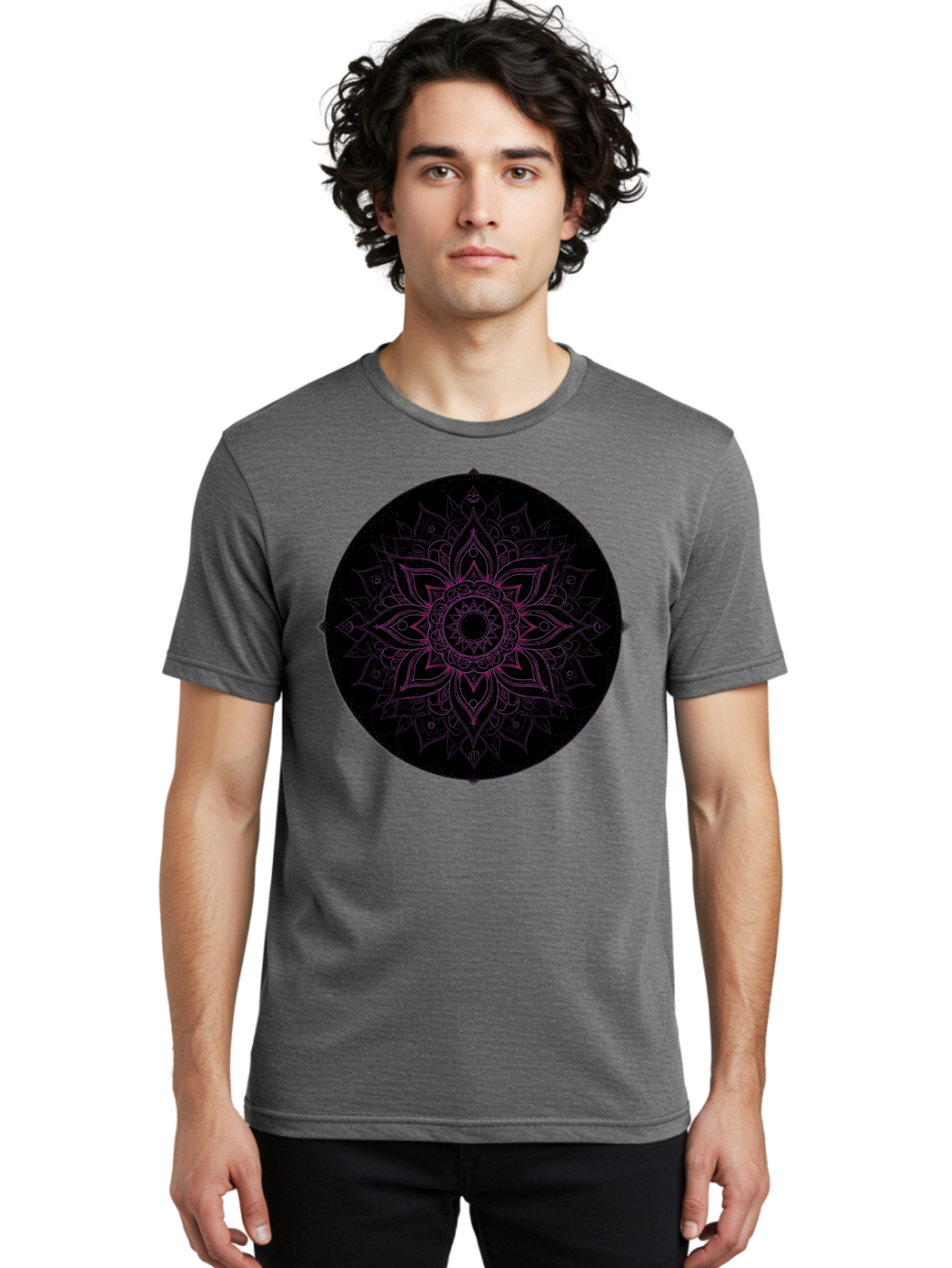 Mandala-Design Men'S Graphic Tee, 100% Cotton, Comfortable Casual Summer Wear, Machine Washable, Vintage Camera, Old Camera, Antique Camera, Black Camera, Classic Photography, Photography Equipment, Nostalgic Device, Film Camera, Camera Art Bam832