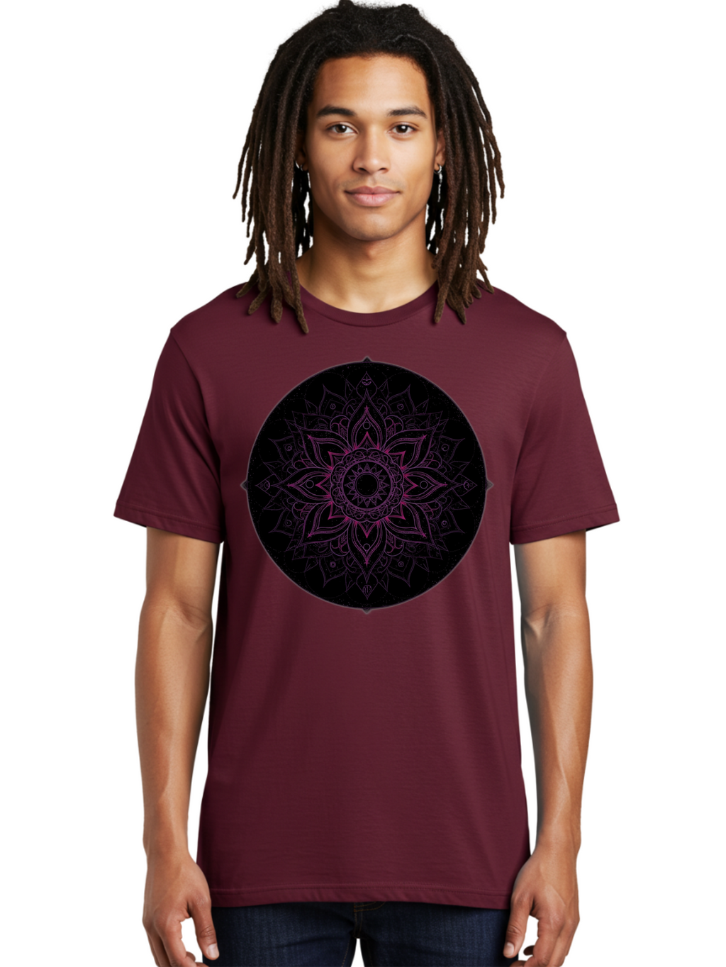 Mandala-Design Men'S Graphic Tee, 100% Cotton, Comfortable Casual Summer Wear, Machine Washable, Vintage Camera, Old Camera, Antique Camera, Black Camera, Classic Photography, Photography Equipment, Nostalgic Device, Film Camera, Camera Art Bam832