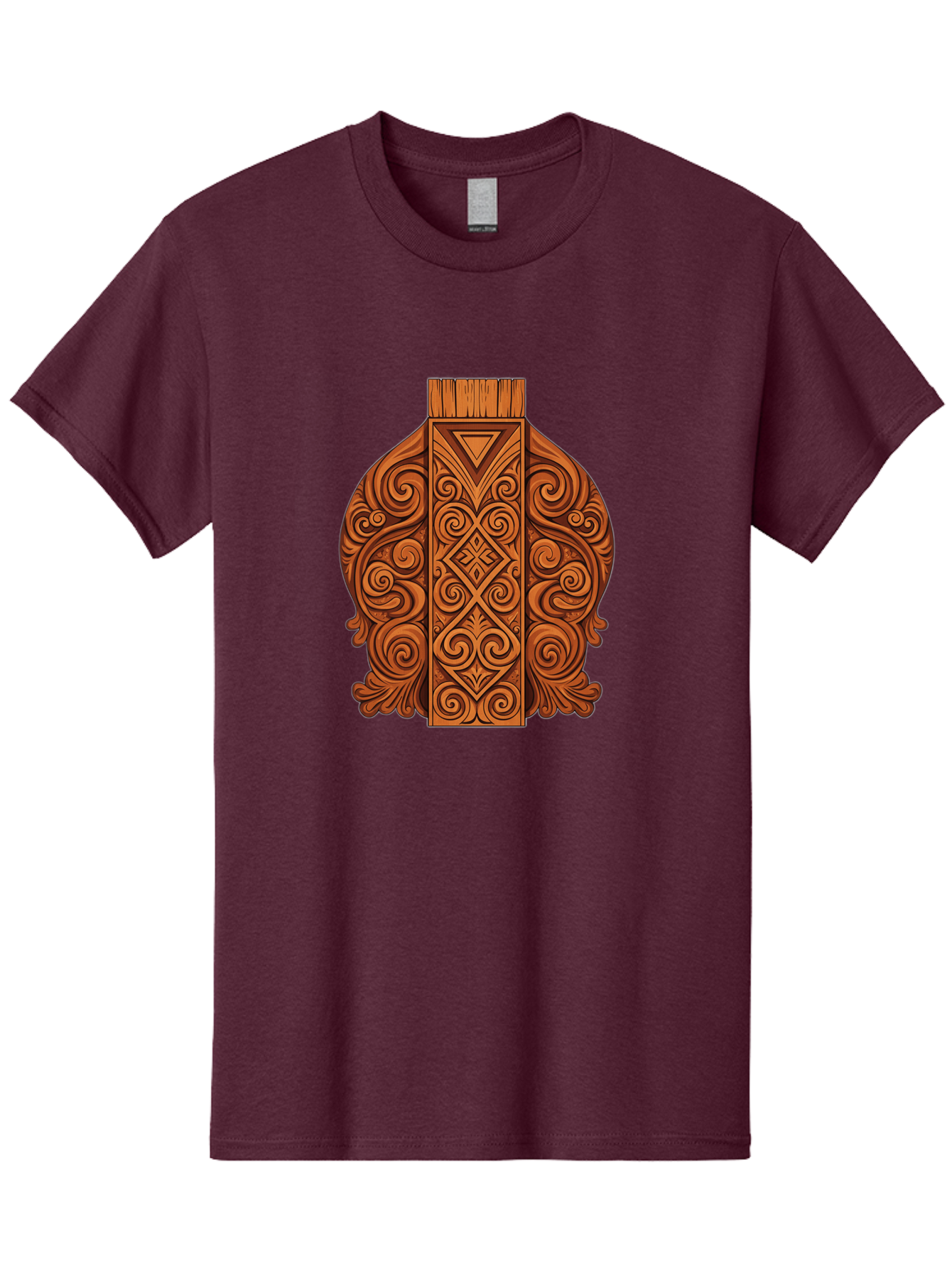 Maori-Wood-Carving Men'S Graphic Tee, 100% Cotton, Comfortable Casual Summer Wear, Machine Washable, Vintage Camera, Old Camera, Antique Camera, Black Camera, Classic Photography, Photography Equipment, Nostalgic Device, Film Camera, Bam833