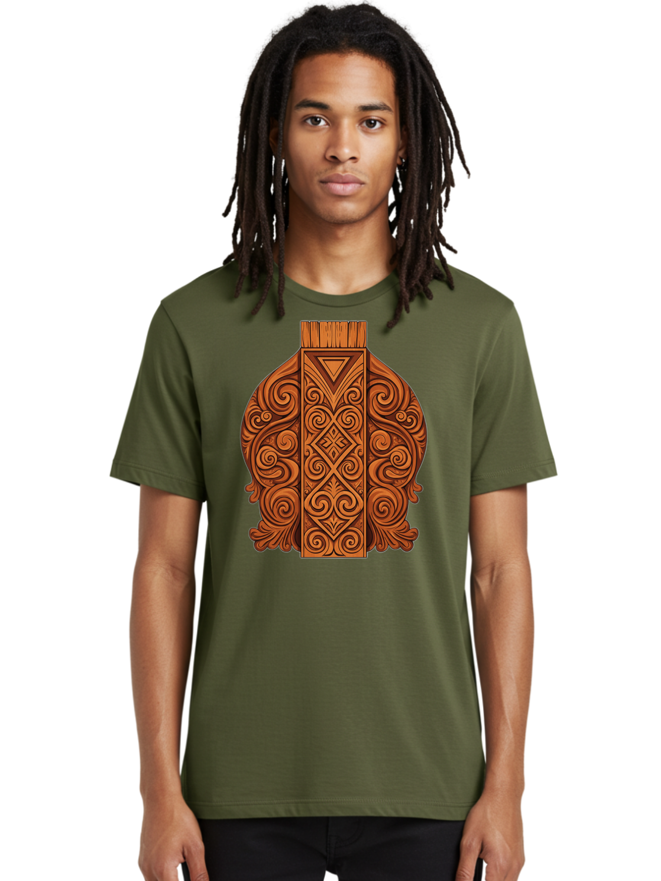 Maori-Wood-Carving Men'S Graphic Tee, 100% Cotton, Comfortable Casual Summer Wear, Machine Washable, Vintage Camera, Old Camera, Antique Camera, Black Camera, Classic Photography, Photography Equipment, Nostalgic Device, Film Camera, Bam833