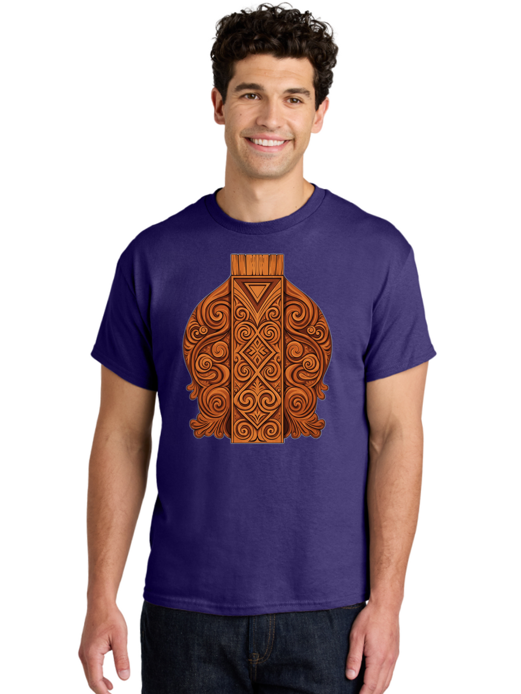 Maori-Wood-Carving Men'S Graphic Tee, 100% Cotton, Comfortable Casual Summer Wear, Machine Washable, Vintage Camera, Old Camera, Antique Camera, Black Camera, Classic Photography, Photography Equipment, Nostalgic Device, Film Camera, Bam833