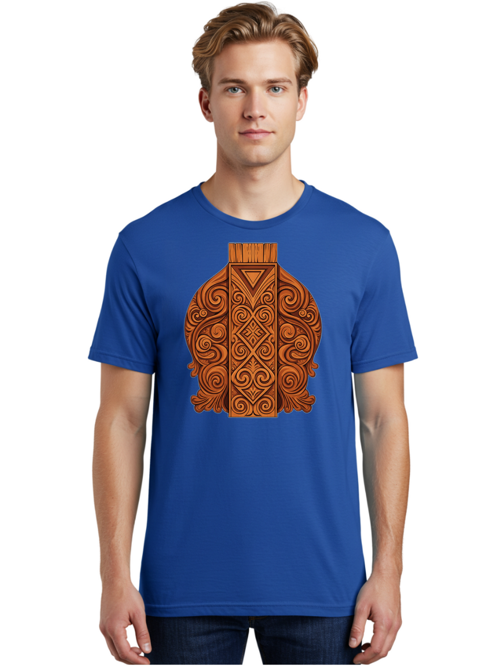Maori-Wood-Carving Men'S Graphic Tee, 100% Cotton, Comfortable Casual Summer Wear, Machine Washable, Vintage Camera, Old Camera, Antique Camera, Black Camera, Classic Photography, Photography Equipment, Nostalgic Device, Film Camera, Bam833