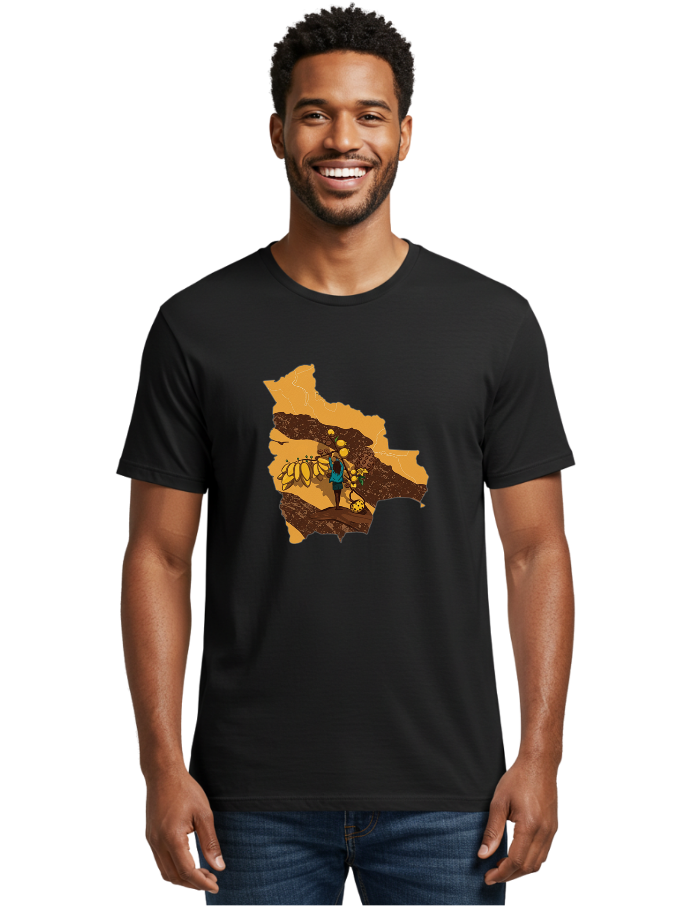 Map-With-Banana-Tree Men'S Graphic Tee, 100% Cotton, Comfortable Casual Summer Wear, Machine Washable, Vintage Camera, Old Camera, Antique Camera, Black Camera, Classic Photography, Photography Equipment, Nostalgic Device, Film Camera, Bam834