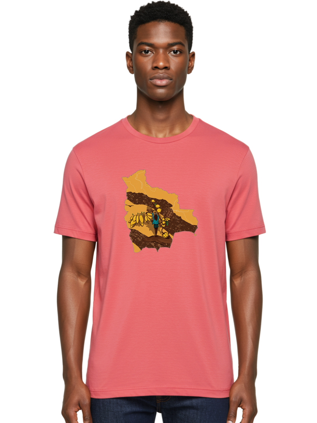 Map-With-Banana-Tree Men'S Graphic Tee, 100% Cotton, Comfortable Casual Summer Wear, Machine Washable, Vintage Camera, Old Camera, Antique Camera, Black Camera, Classic Photography, Photography Equipment, Nostalgic Device, Film Camera, Bam834