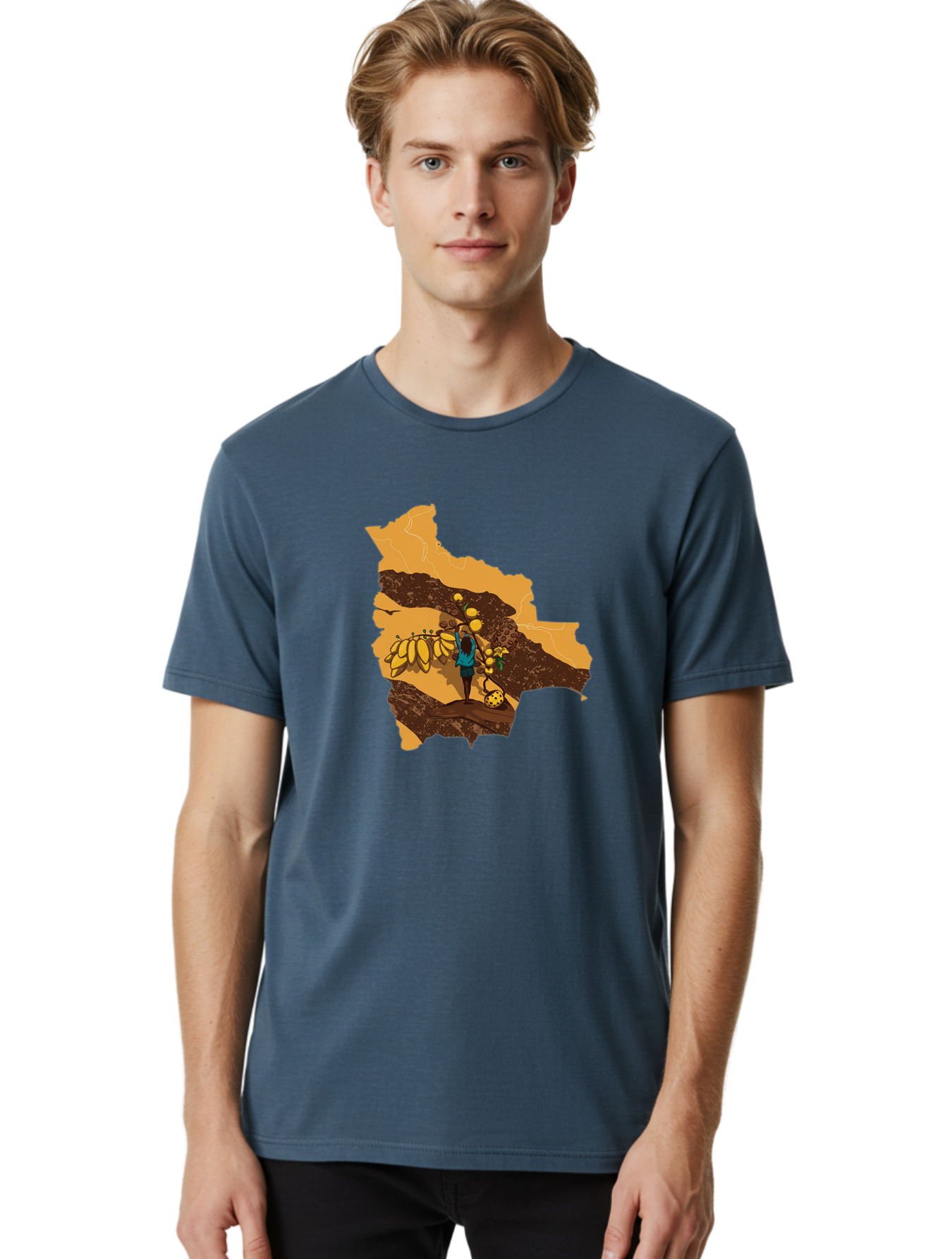 Map-With-Banana-Tree Men'S Graphic Tee, 100% Cotton, Comfortable Casual Summer Wear, Machine Washable, Vintage Camera, Old Camera, Antique Camera, Black Camera, Classic Photography, Photography Equipment, Nostalgic Device, Film Camera, Bam834